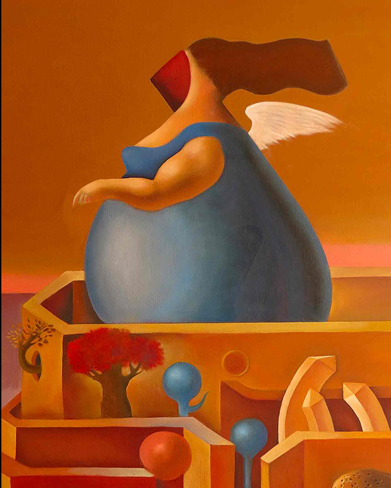 Ruben Cukier, Women's city, peinture - Galerie de vente et d’achat d’art contemporain en ligne Artalistic