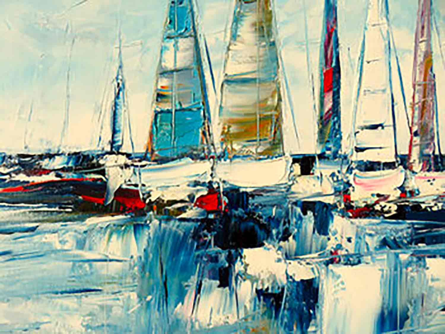Michael Lefevre, Sur une grève, peinture - Galerie de vente et d’achat d’art contemporain en ligne Artalistic