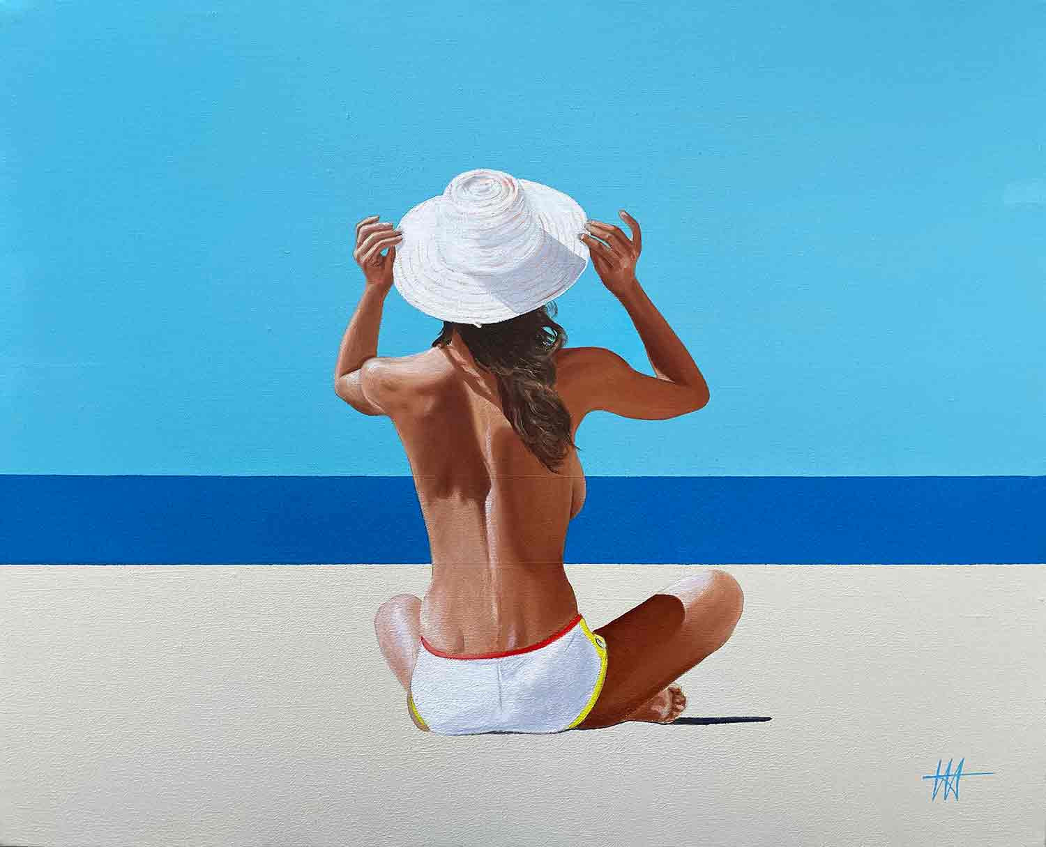 Jean-Jacques Venturini, Sous le soleil exactement, peinture - Galerie de vente et d’achat d’art contemporain en ligne Artalistic 