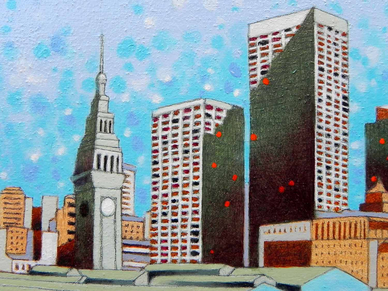 Federico Cortese, Little view of San Francisco, peinture - Galerie de vente et d’achat d’art contemporain en ligne Artalistic