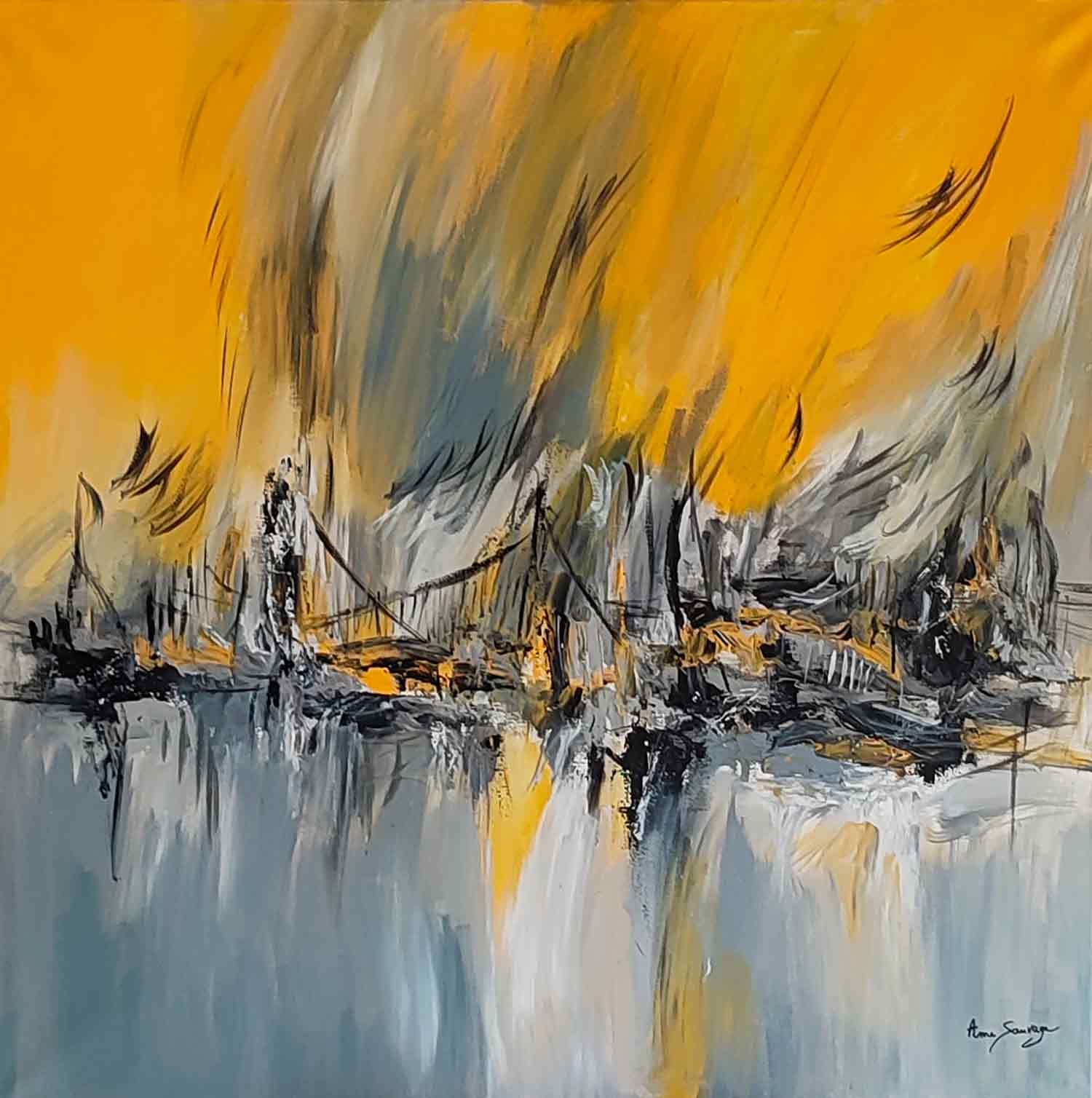 Âme Sauvage, Rayons solaires, peinture - Galerie de vente et d’achat d’art contemporain en ligne Artalistic