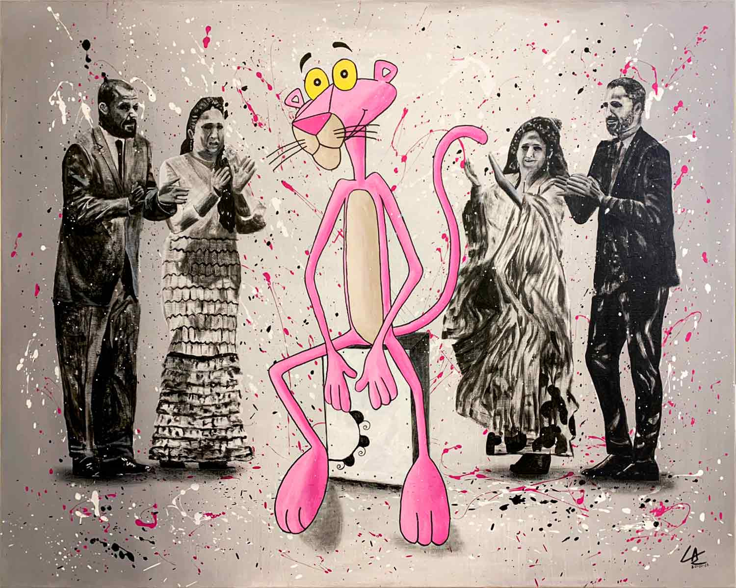 Casto Albarracin, Pantera flamenca, peinture - Galerie de vente et d’achat d’art contemporain en ligne Artalistic