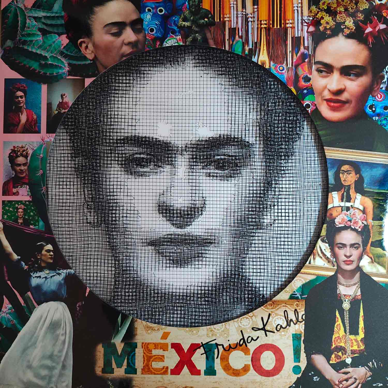 Oeuvre d'art contemporain - Technique mixte - Frida Kahlo - JM Collell