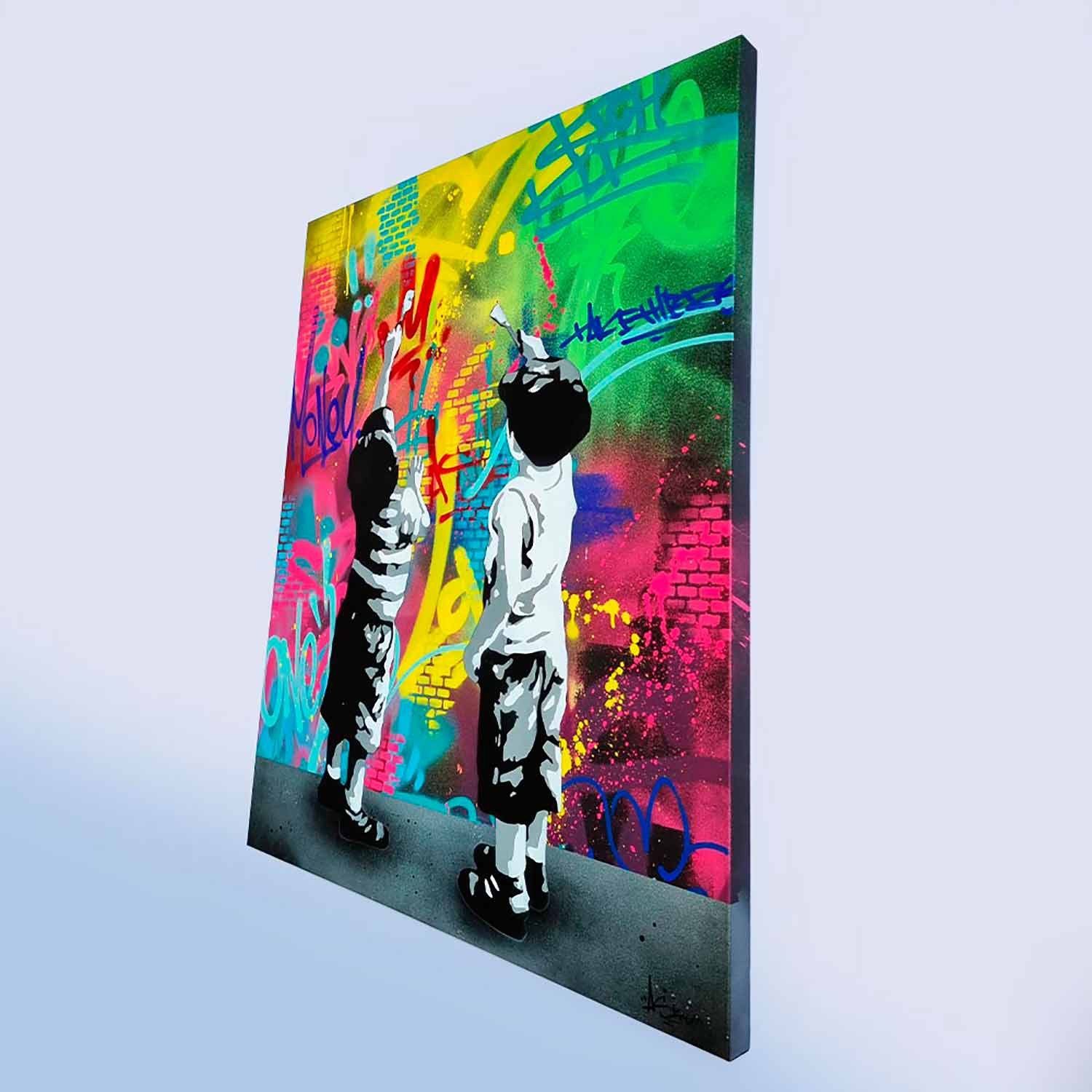 Asko Art, Young vandals, peinture - Galerie de vente et d’achat d’art contemporain en ligne Artalistic
