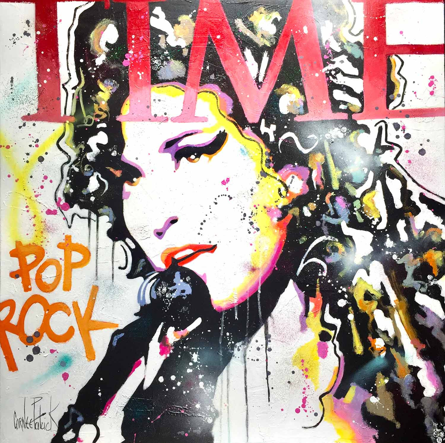 Patrick Cornée, Amy Winehouse, peinture - Galerie de vente et d’achat d’art contemporain en ligne Artalistic