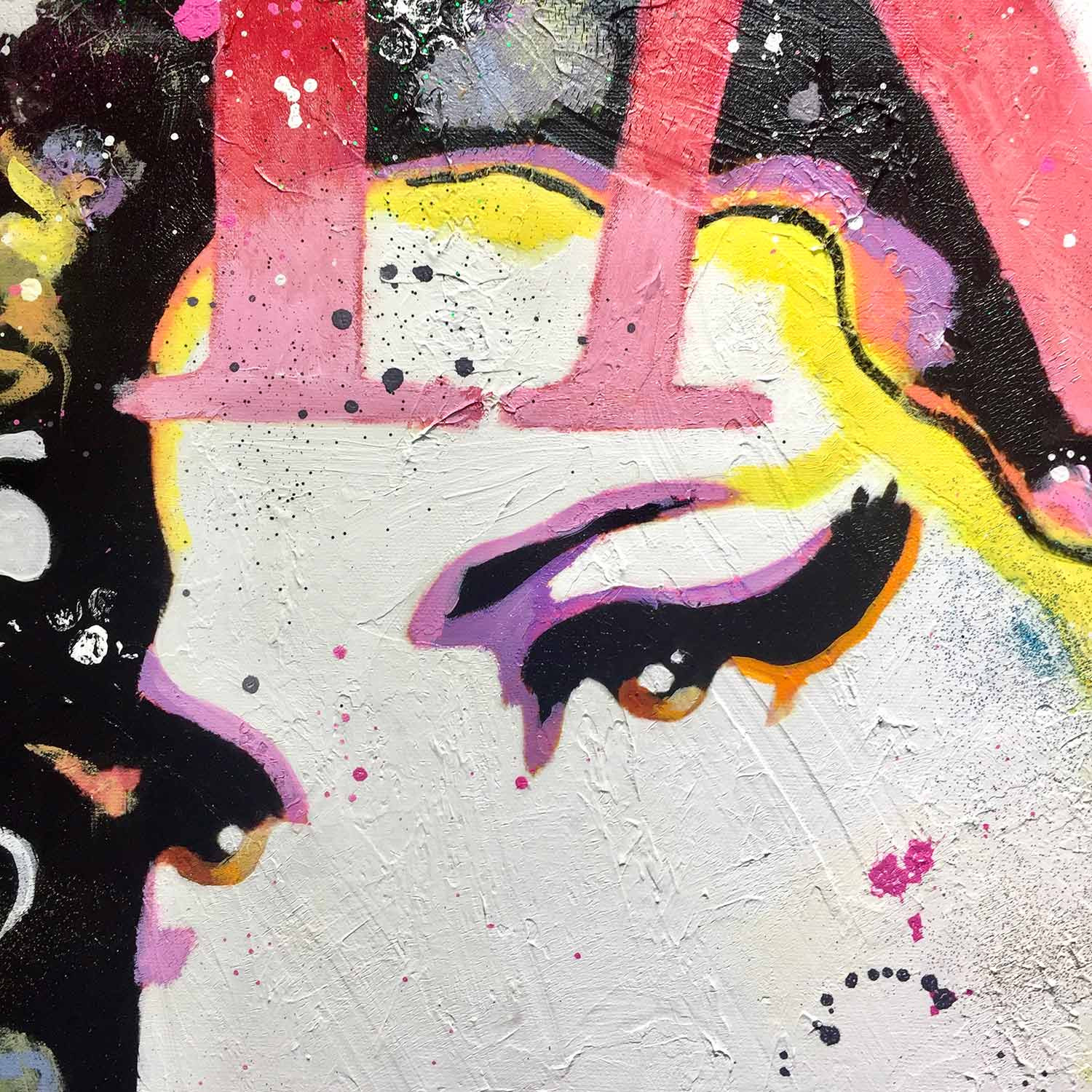 Patrick Cornée, Amy Winehouse, peinture - Galerie de vente et d’achat d’art contemporain en ligne Artalistic
