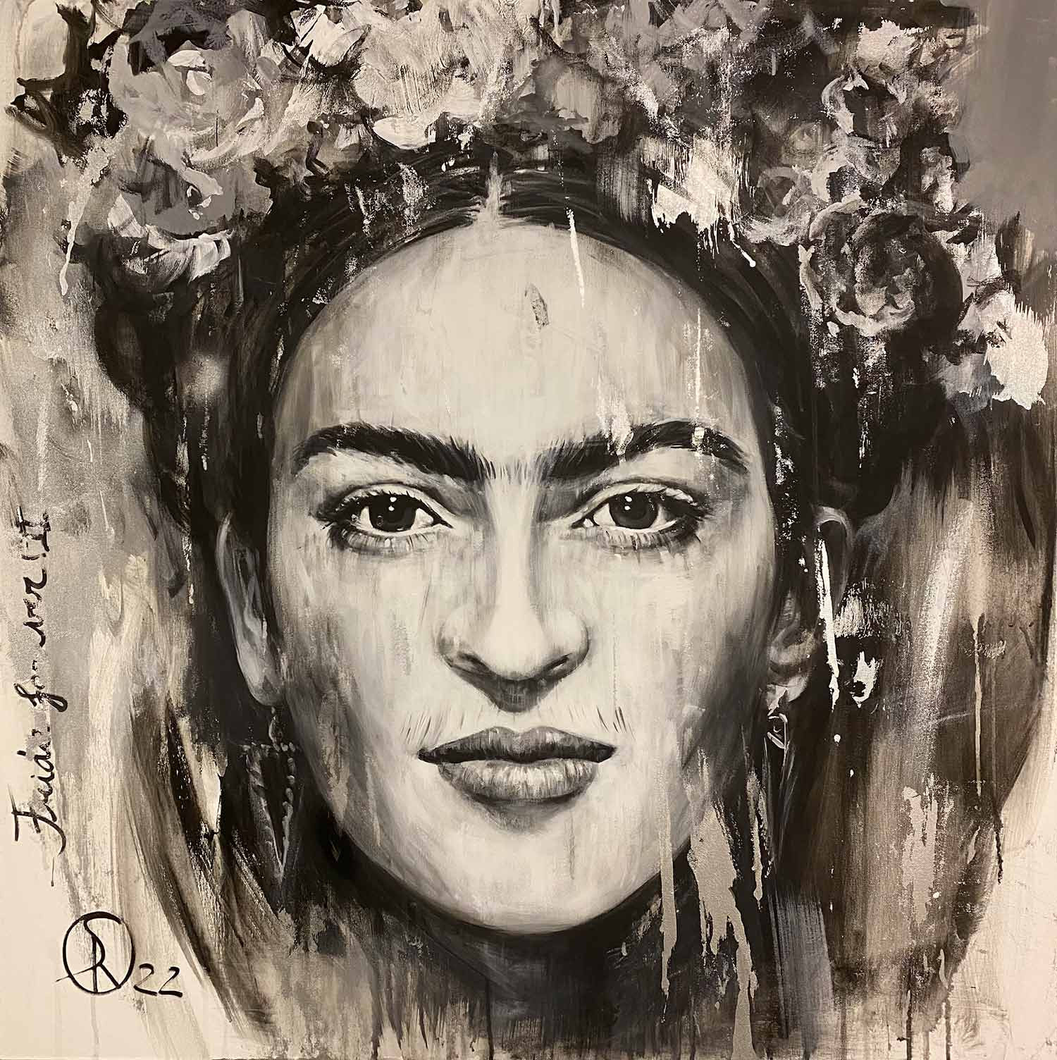 Sabine Rusch, Frida forever II, peinture - Galerie de vente et d’achat d’art contemporain en ligne Artalistic
