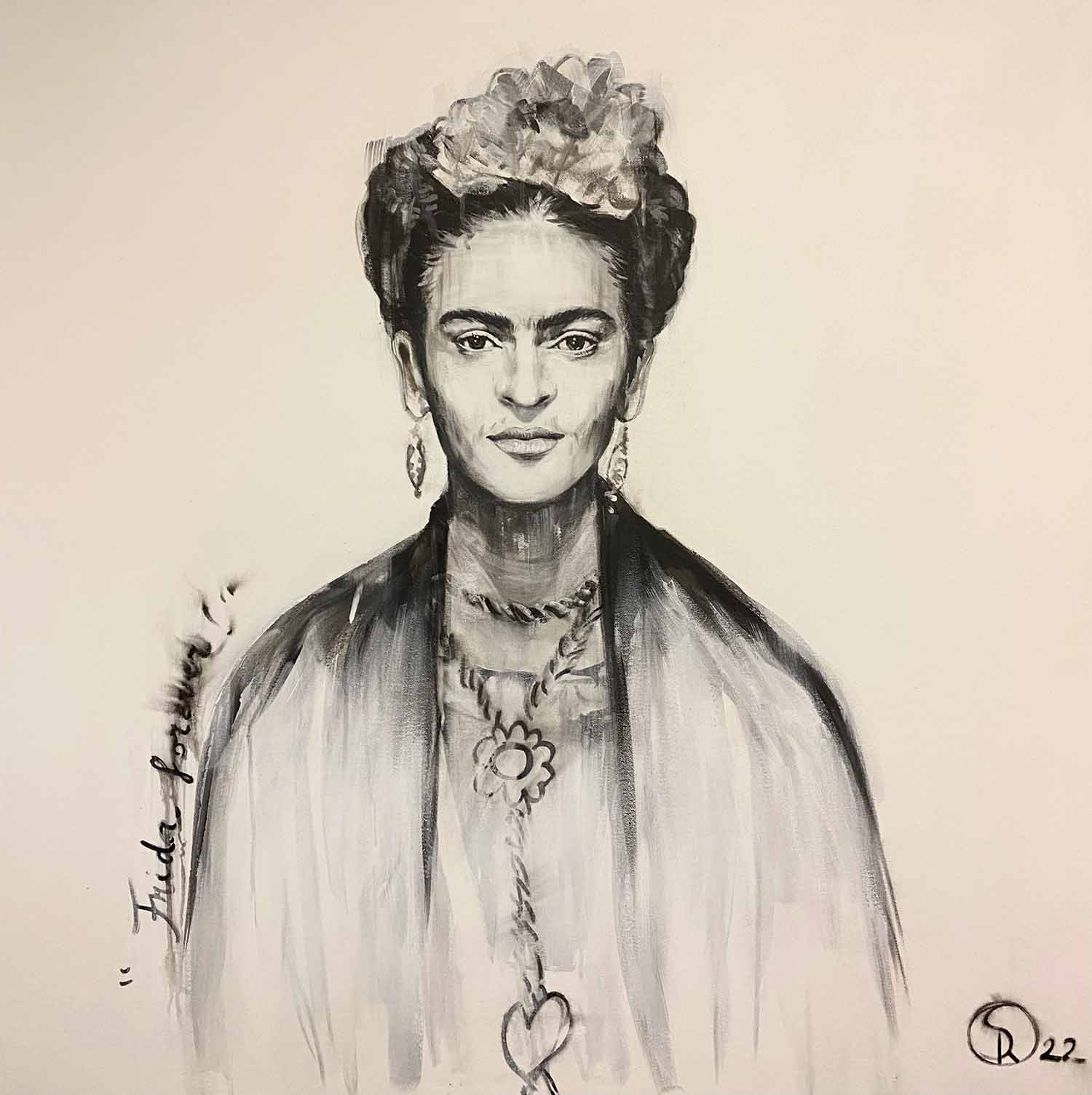 Sabine Rusch, Frida forever, peinture - Galerie de vente et d’achat d’art contemporain en ligne Artalistic