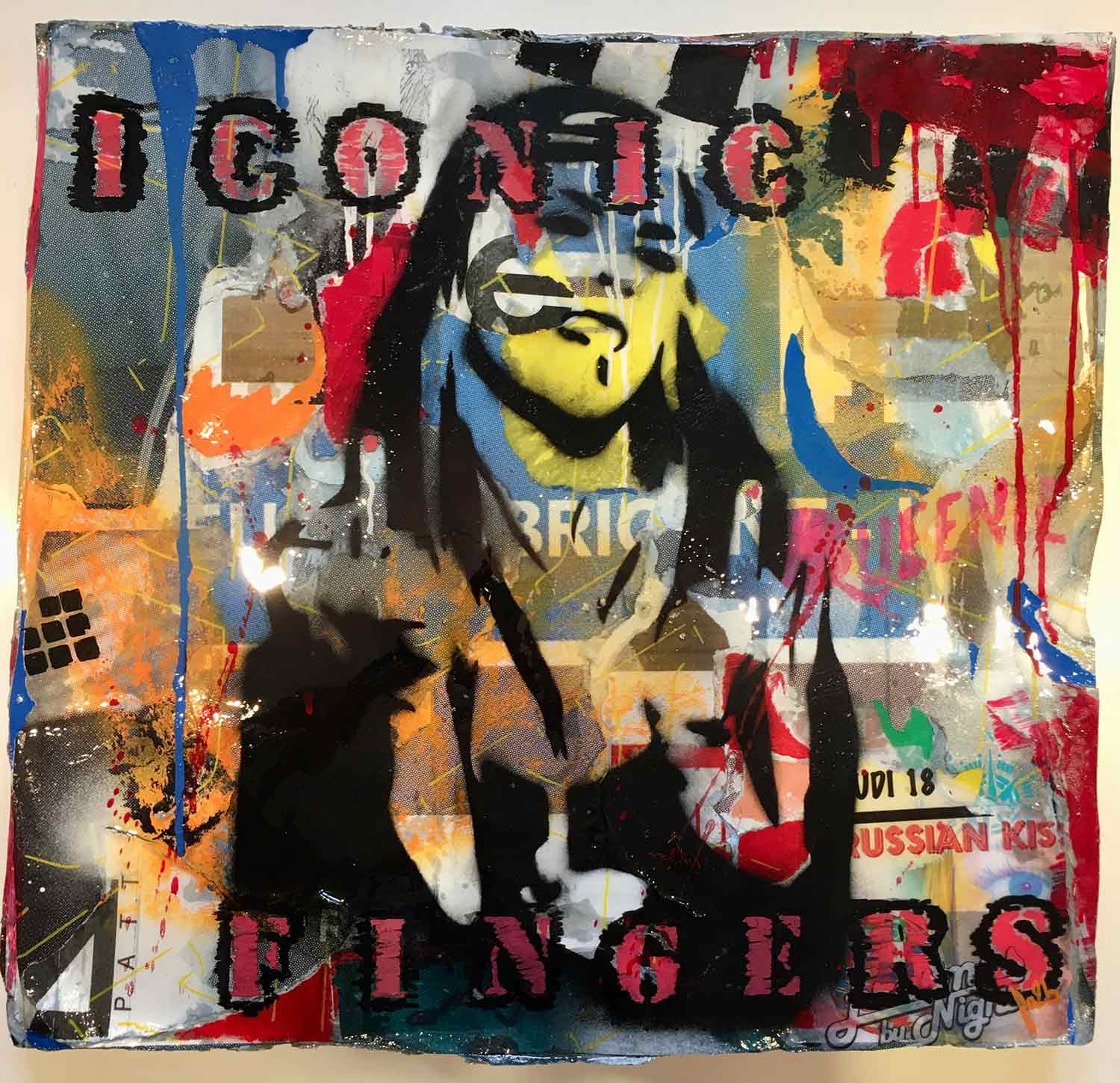 Fa2b, Iconic fingers, peinture - Galerie de vente et d’achat d’art contemporain en ligne Artalistic