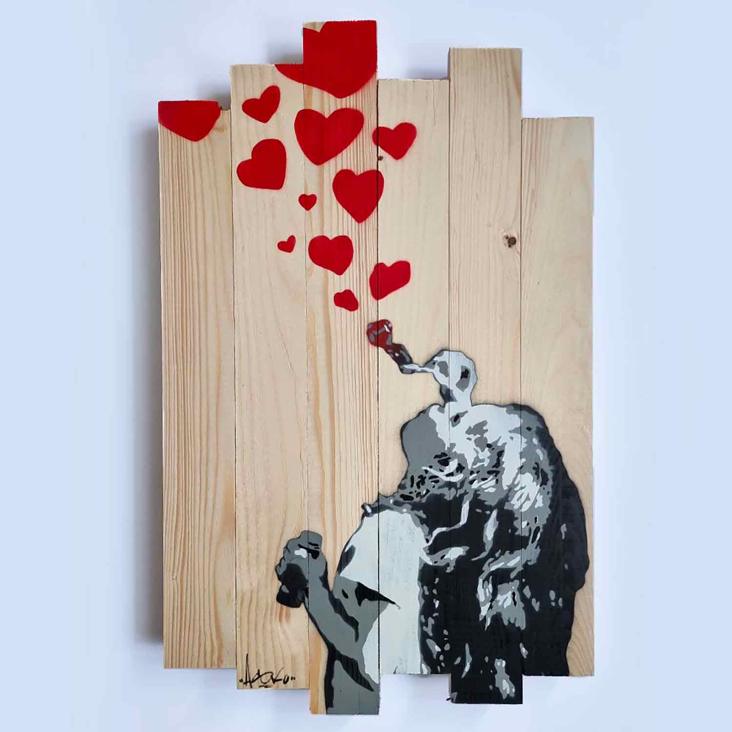 Asko, Love is in the sky, peinture - Galerie de vente et d’achat d’art contemporain en ligne Artalistic