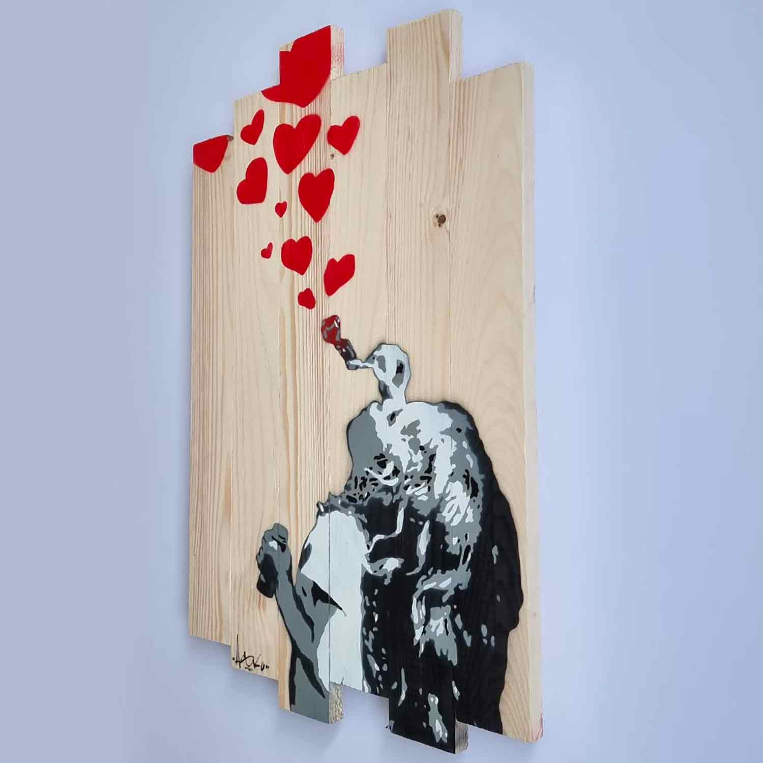 Asko, Love is in the sky, peinture - Galerie de vente et d’achat d’art contemporain en ligne Artalistic