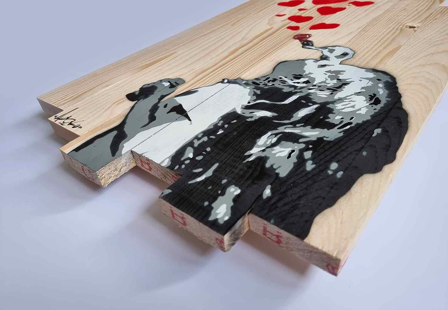 Asko, Love is in the sky, peinture - Galerie de vente et d’achat d’art contemporain en ligne Artalistic