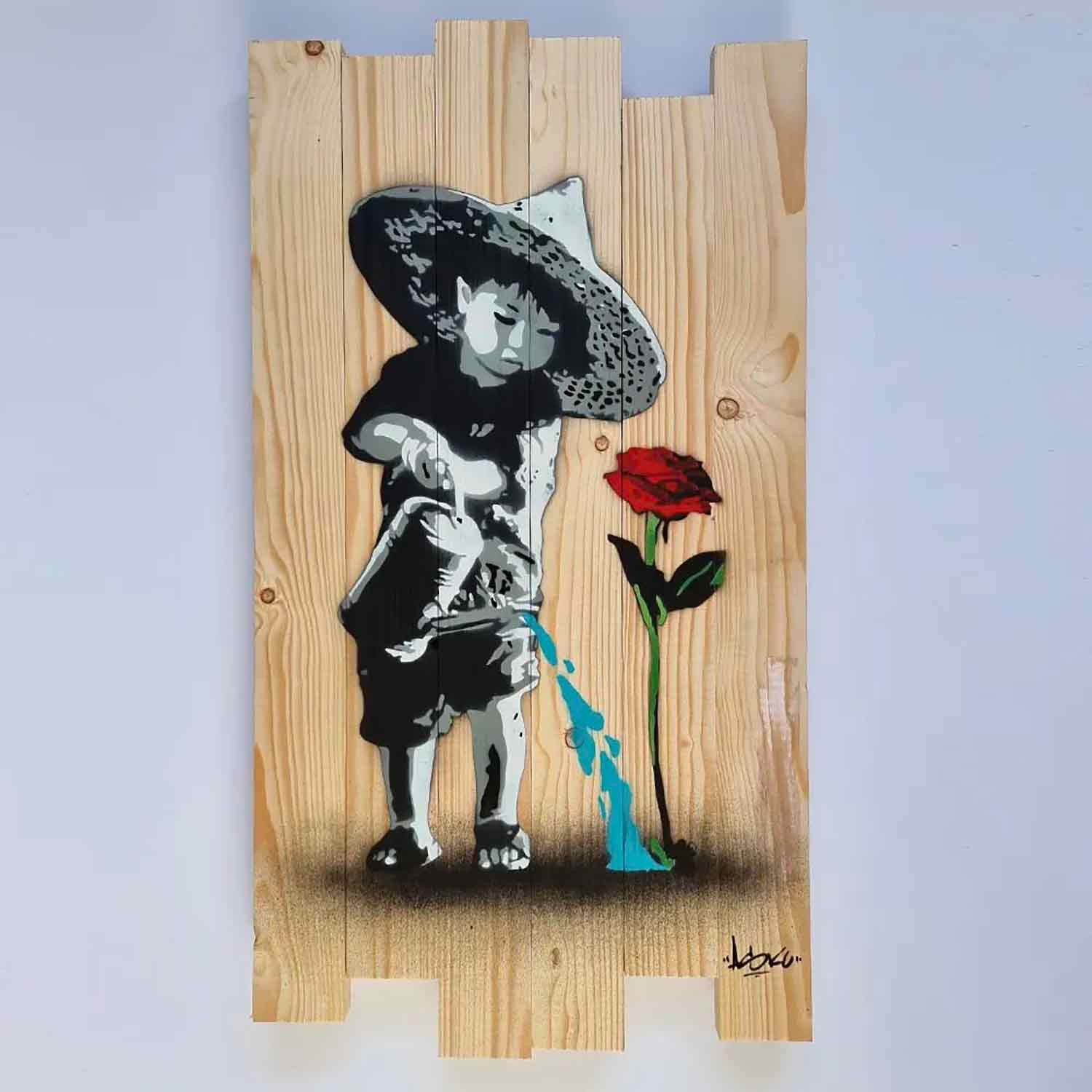 Asko, never give up, peinture - Galerie de vente et d’achat d’art contemporain en ligne Artalistic