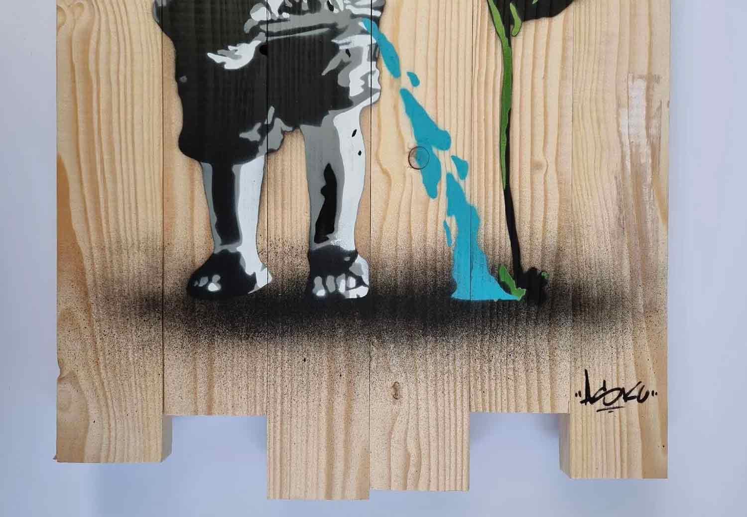 Asko, never give up, peinture - Galerie de vente et d’achat d’art contemporain en ligne Artalistic