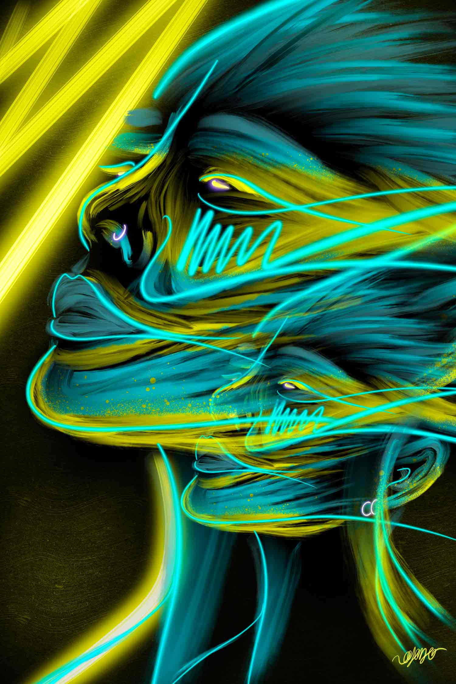 Ofodo, Dissociation, peinture - Galerie de vente et d’achat d’art contemporain en ligne Artalistic