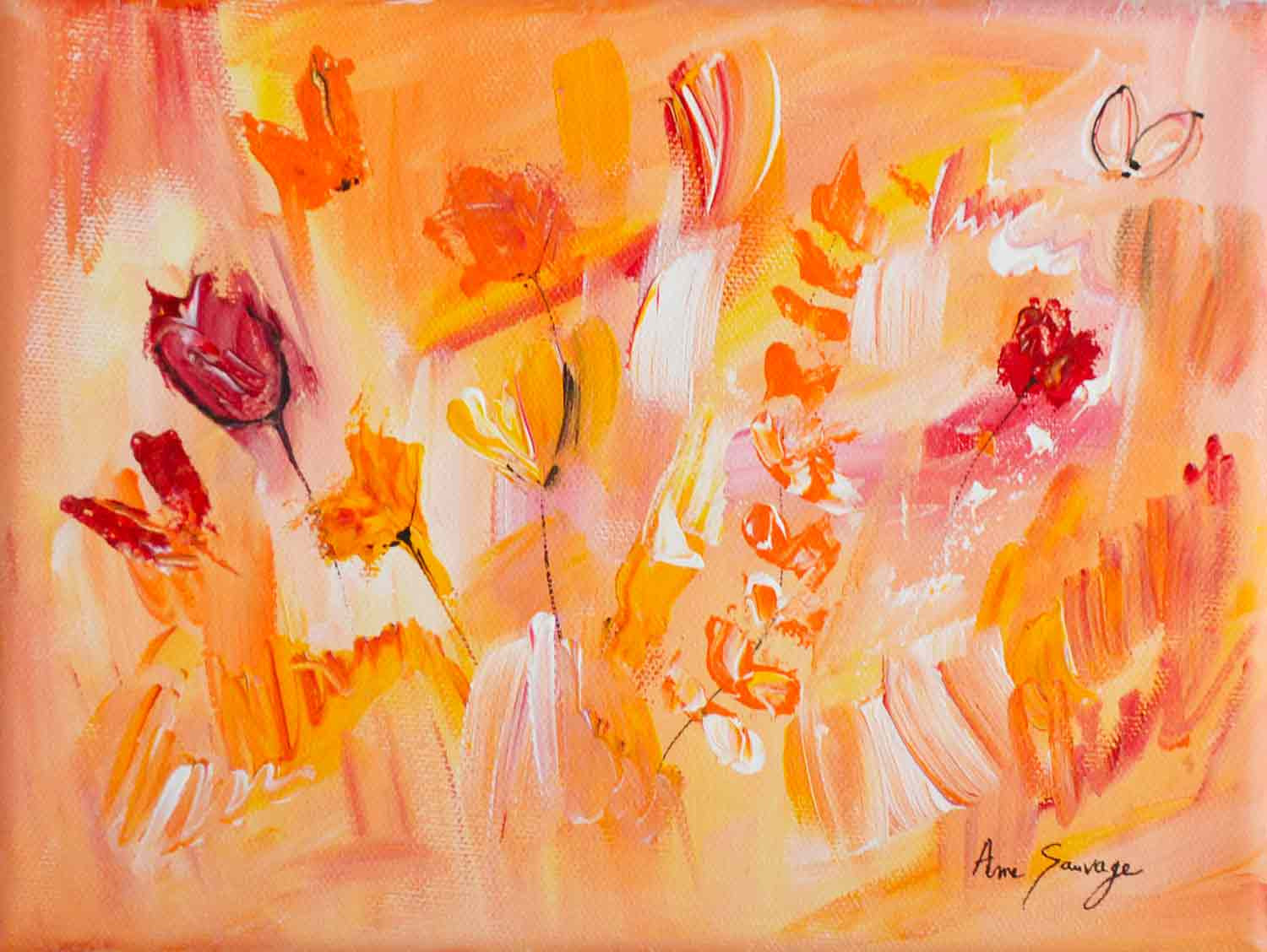Âme Sauvage, dessin floral, peinture - Galerie de vente et d’achat d’art contemporain en ligne Artalistic