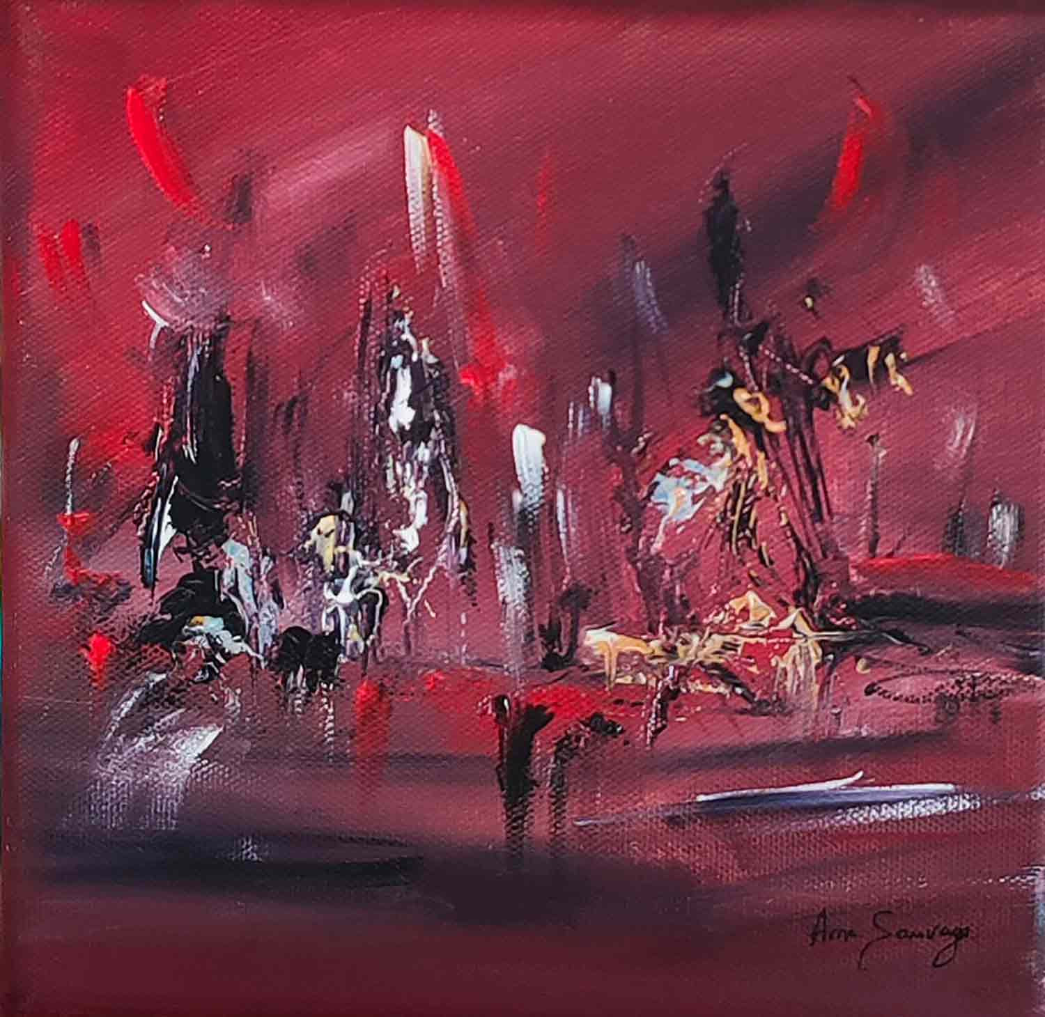 Âme Sauvage, L'oiseau des laves, peinture - Galerie de vente et d’achat d’art contemporain en ligne Artalistic