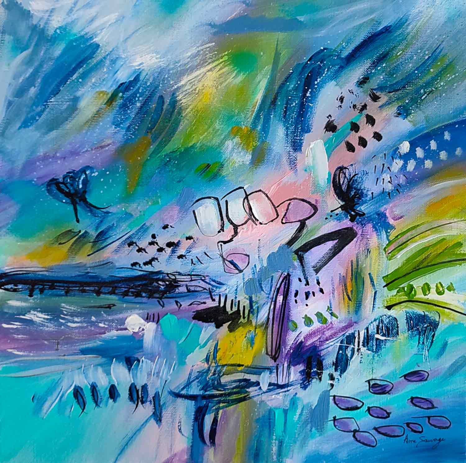 Âme Sauvage, Drôle de monde, peinture - Galerie de vente et d’achat d’art contemporain en ligne Artalistic