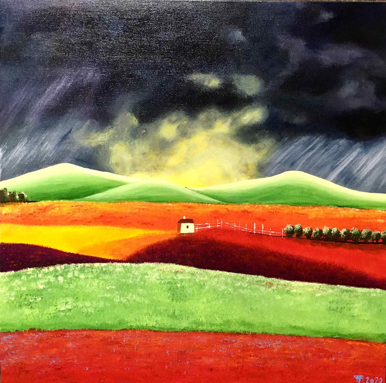 Françoise Augustine, Un jour, peinture - Galerie de vente et d’achat d’art contemporain en ligne Artalistic