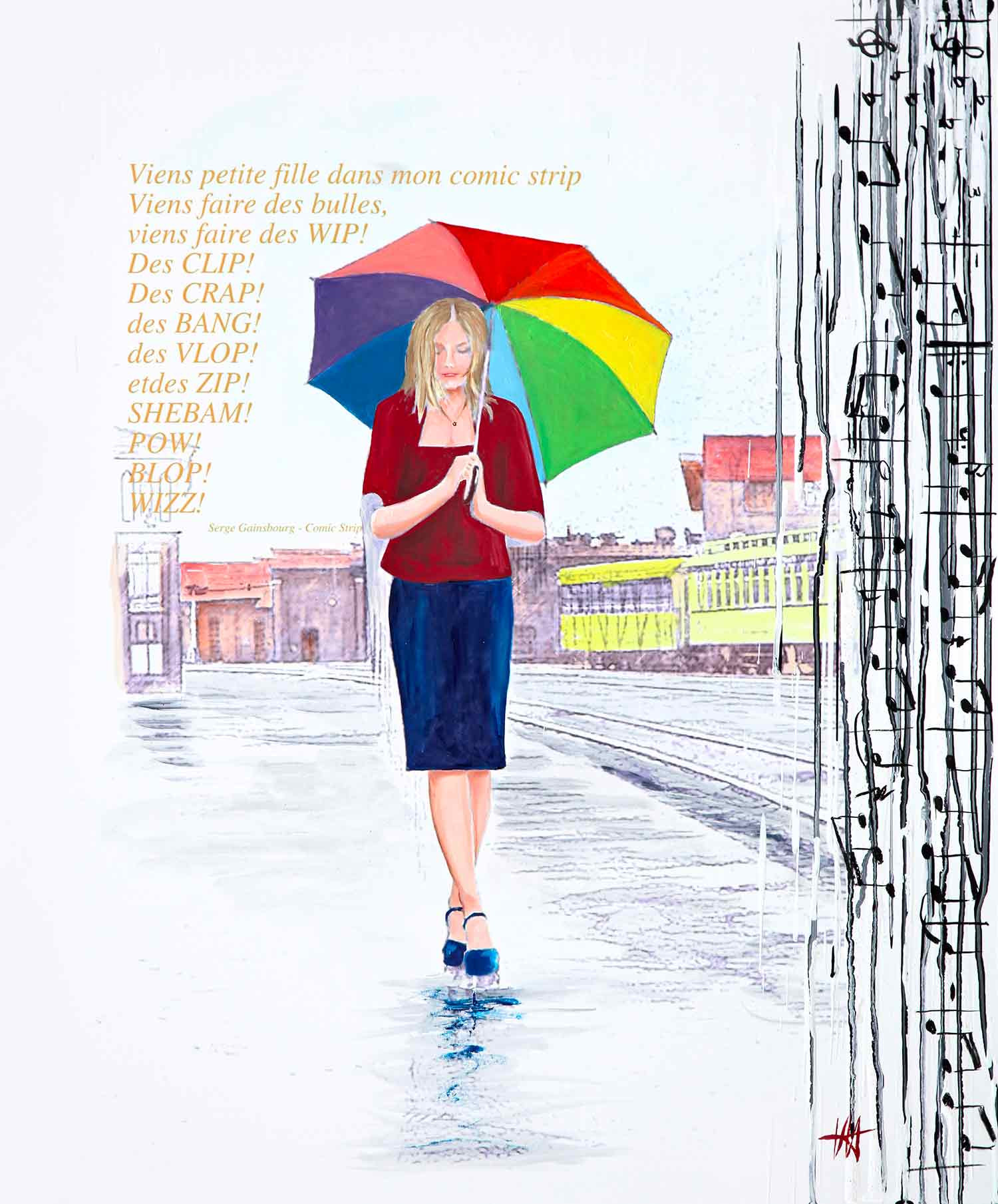 Jean-Jacques Venturini, Viens petite, peinture - Galerie de vente et d’achat d’art contemporain en ligne Artalistic
