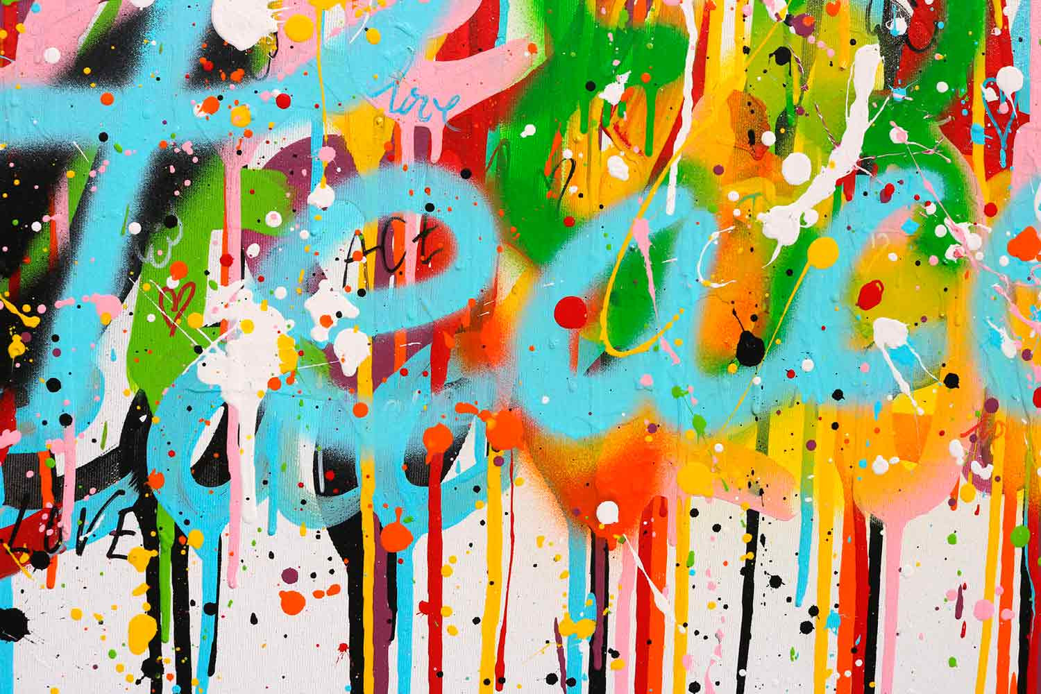 Isabelle Pelletane, Peace & Love 2, peinture - Galerie de vente et d’achat d’art contemporain en ligne Artalistic