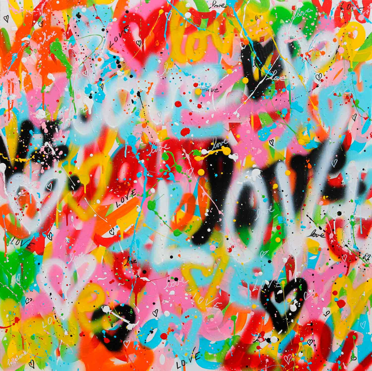 Isabelle Pelletane, Pop Love, peinture - Galerie de vente et d’achat d’art contemporain en ligne Artalistic