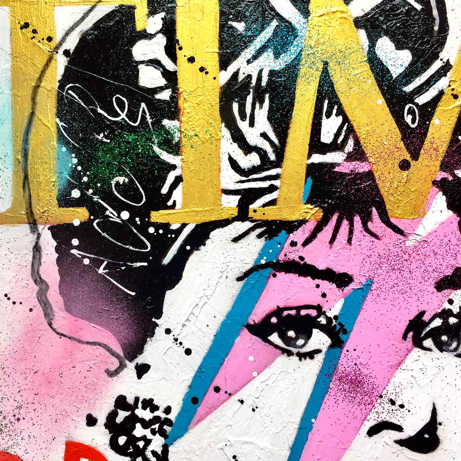 Patrick Cornée, Double Audrey Hepburn, peinture - Galerie de vente et d’achat d’art contemporain en ligne Artalistic