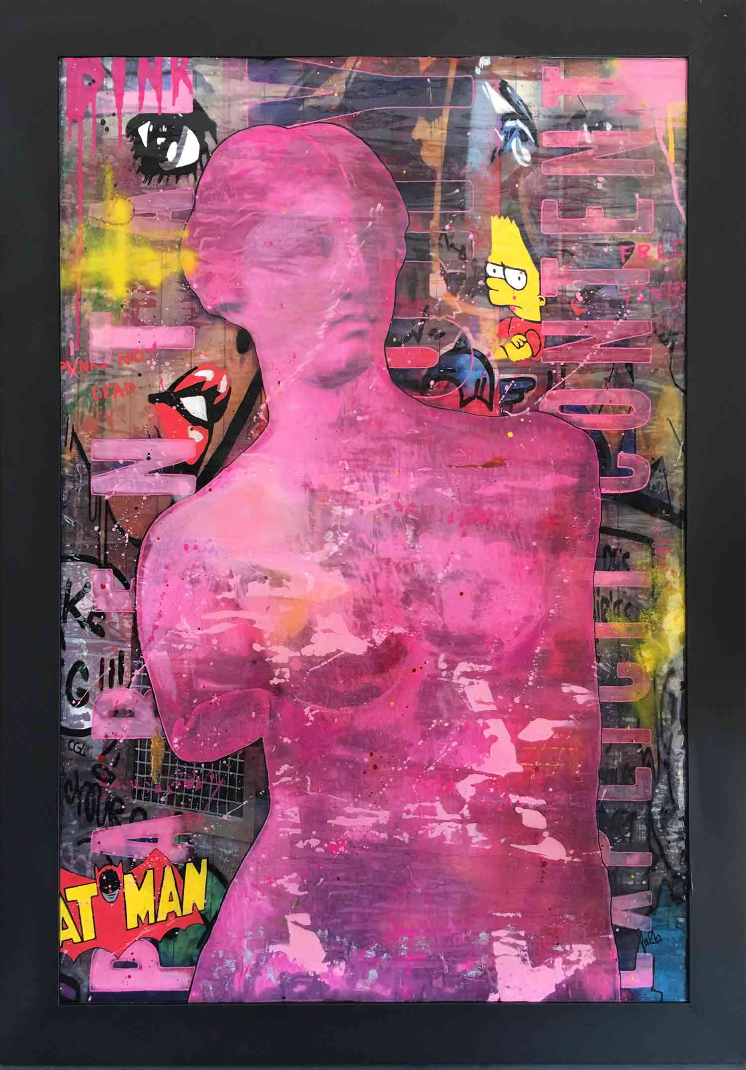 Fa2b, Pink Venus, peinture - Galerie de vente et d’achat d’art contemporain en ligne Artalistic