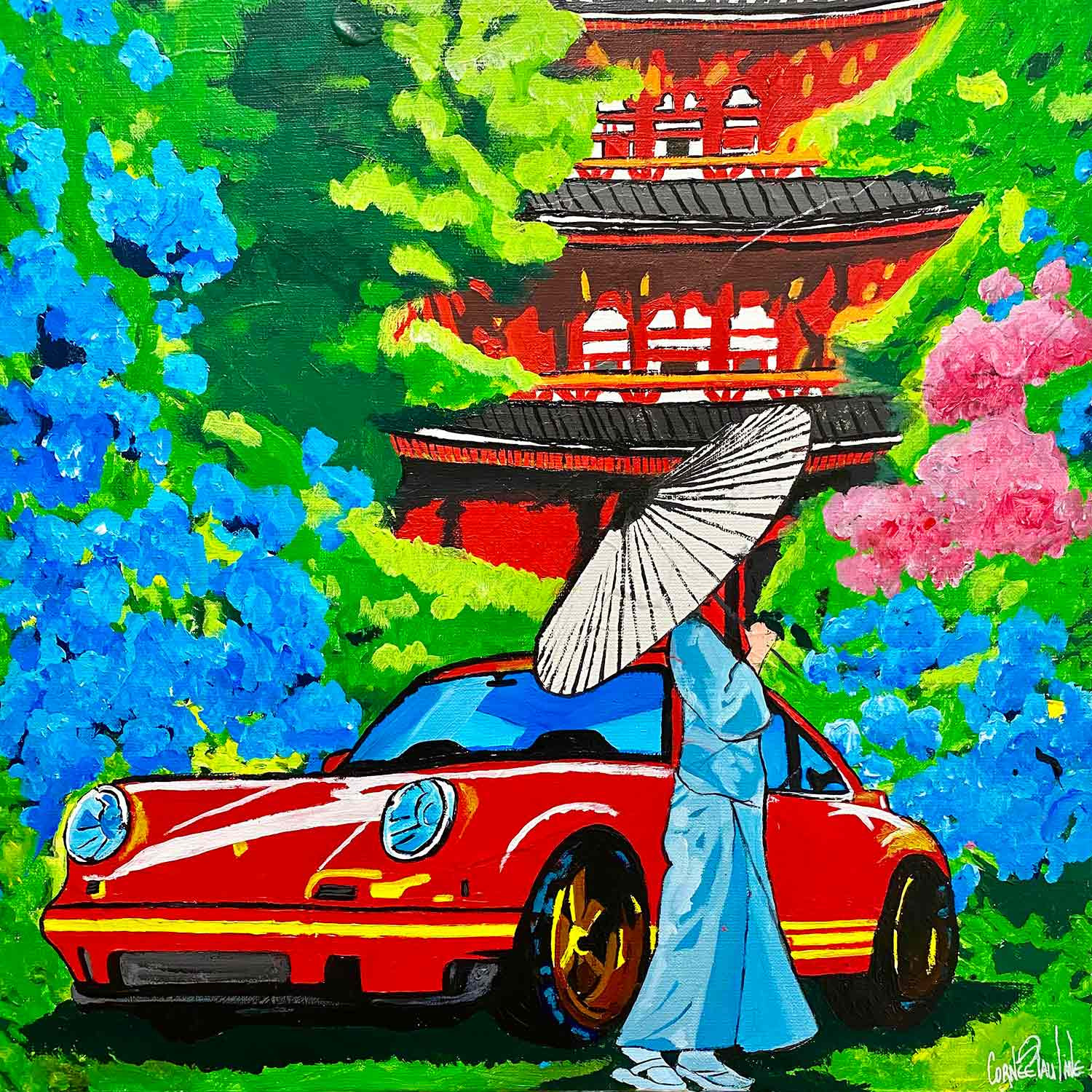 Paulien Cornée, Between dream and reality, peinture - Galerie de vente et d’achat d’art contemporain en ligne Artalistic