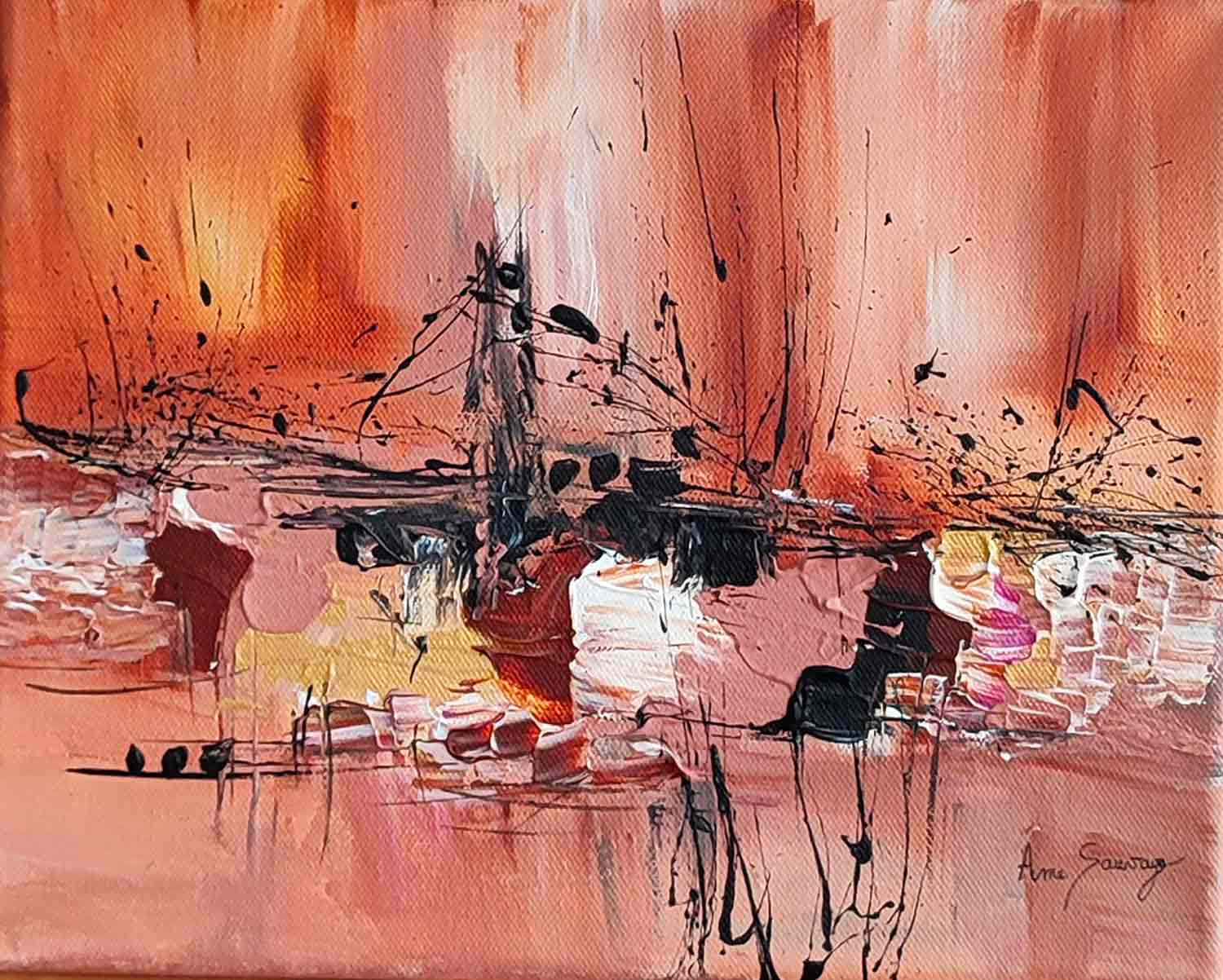 Âme Sauvage, La dame du marais, peinture - Galerie de vente et d’achat d’art contemporain en ligne Artalistic