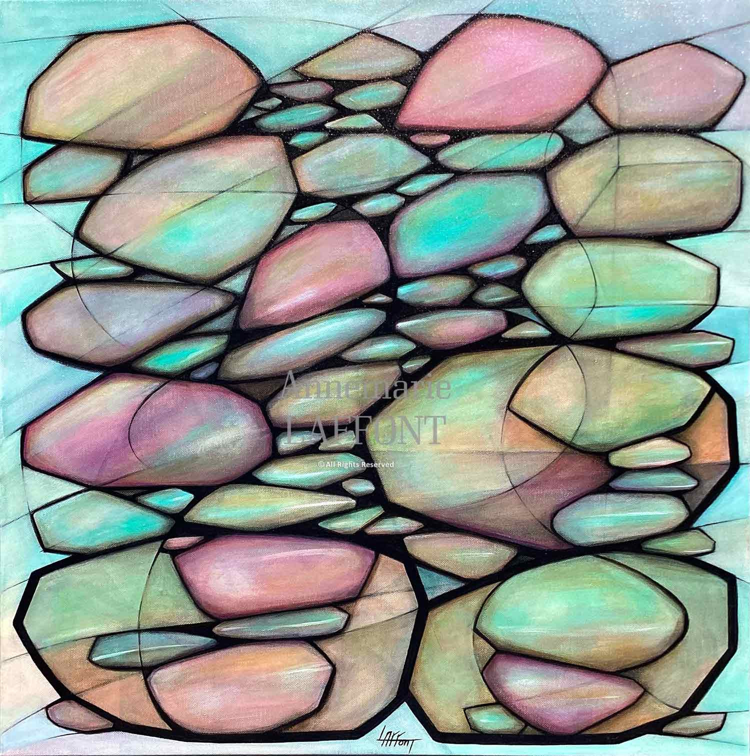 Annemarie Laffont, Zen, peinture - Galerie de vente et d’achat d’art contemporain en ligne Artalistic