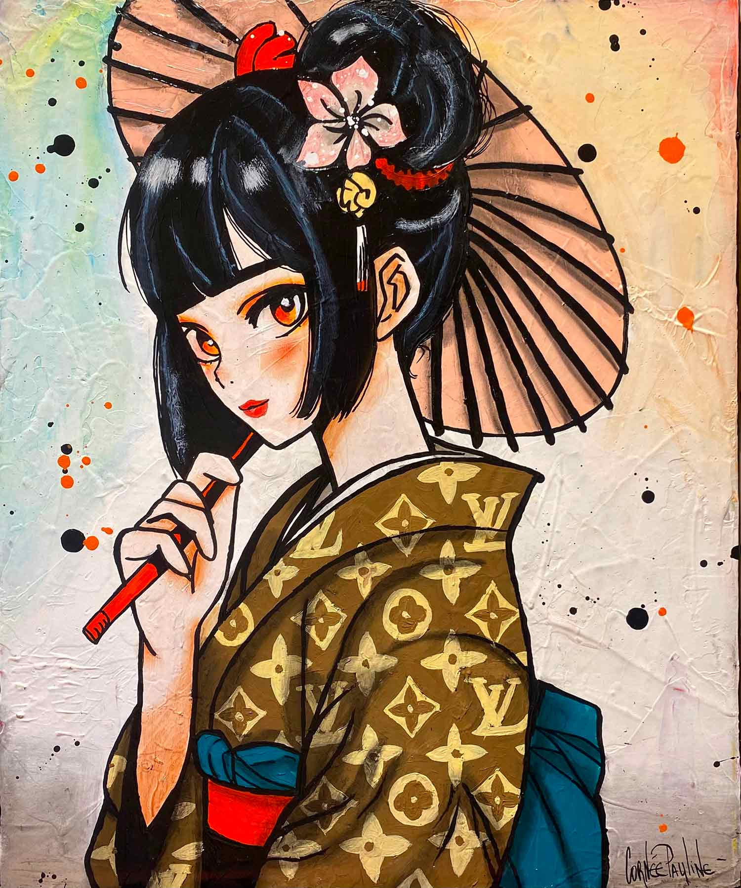 Pauline Cornée, Miss Louis Vuitton, peinture - Galerie de vente et d’achat d’art contemporain en ligne Artalistic