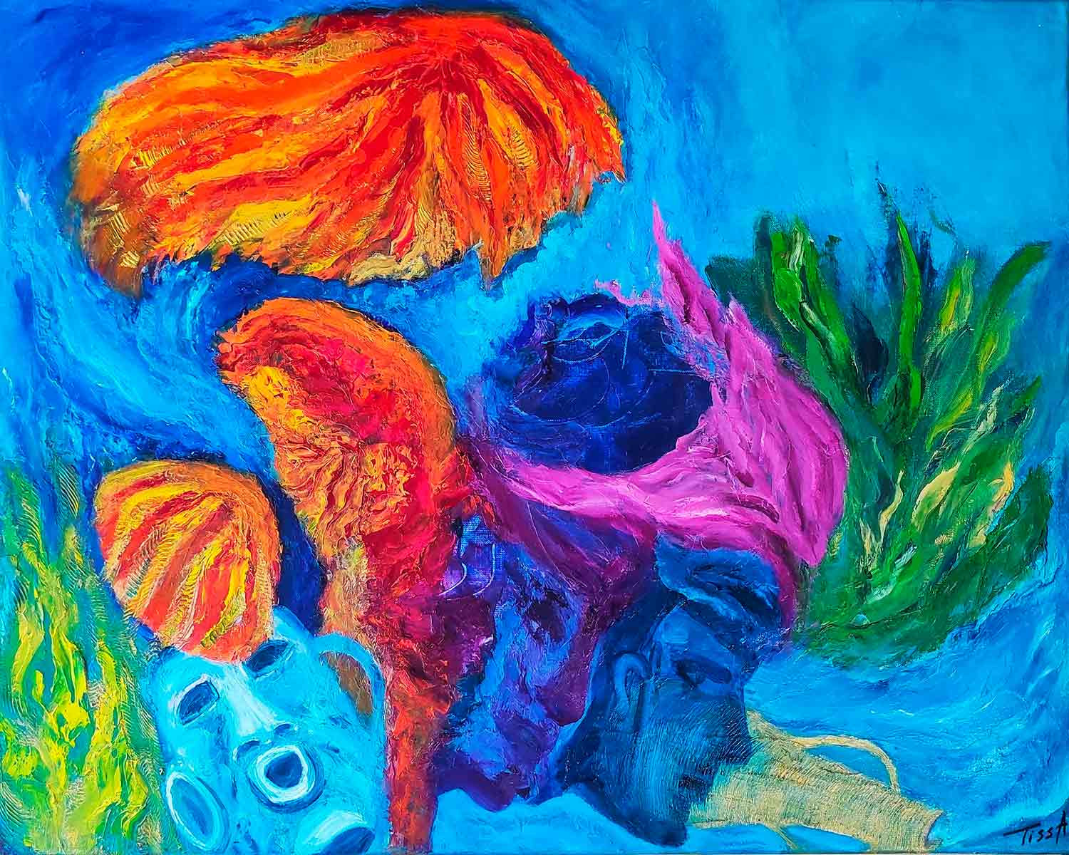 Tissa, naufrage des civilisations et renouveau, peinture - Galerie de vente et d’achat d’art contemporain en ligne Artalistic