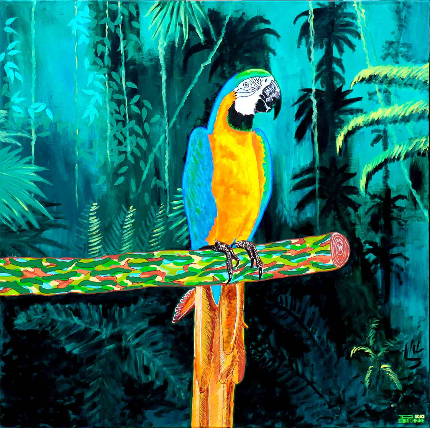 Pascal Poutchnine, L'art rassemble dans la jungle, peinture - Galerie de vente et d’achat d’art contemporain en ligne Artalistic