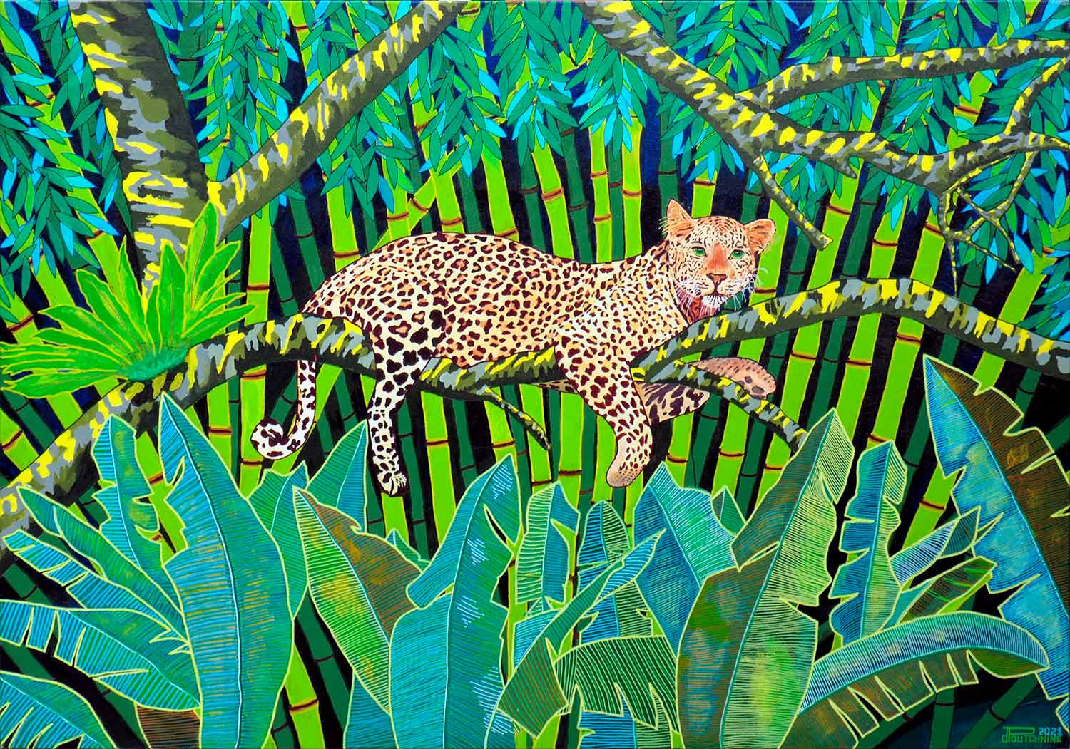 Pascal Poutchnine, Léo part et ne se retourne pas, peinture - Galerie de vente et d’achat d’art contemporain en ligne Artalistic