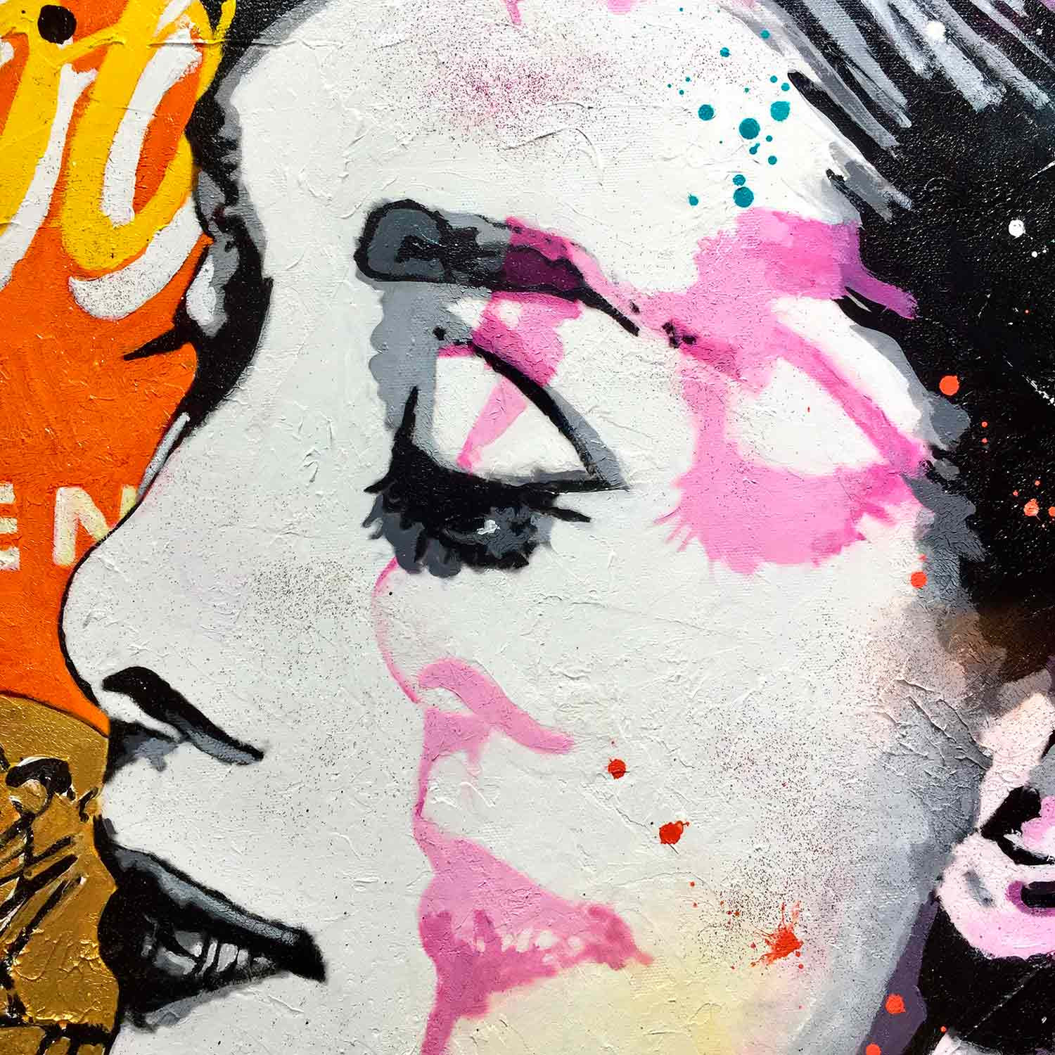 Patrick Cornée, Audrey Hepburn, peinture - Galerie de vente et d’achat d’art contemporain en ligne Artalistic