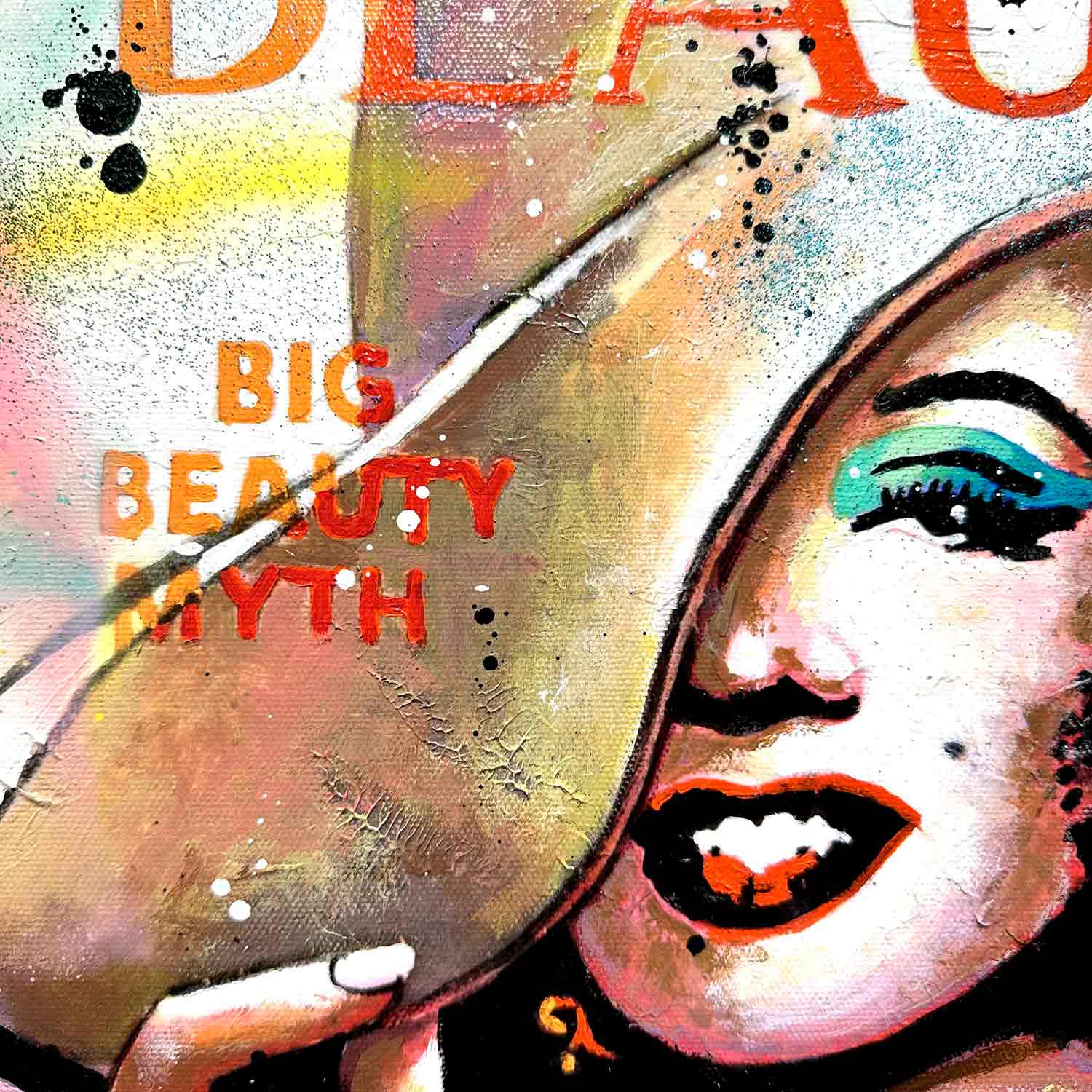 Patrick Cornée, Marilyn Monroe, peinture - Galerie de vente et d’achat d’art contemporain en ligne Artalistic