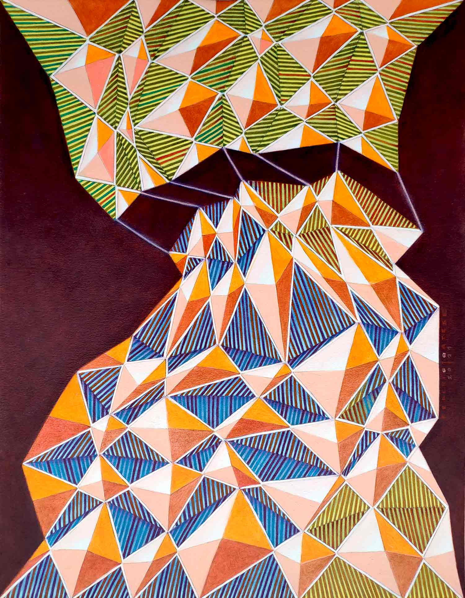 Federico Cortese, Grid number 4, peinture - Galerie de vente et d’achat d’art contemporain en ligne Artalistic