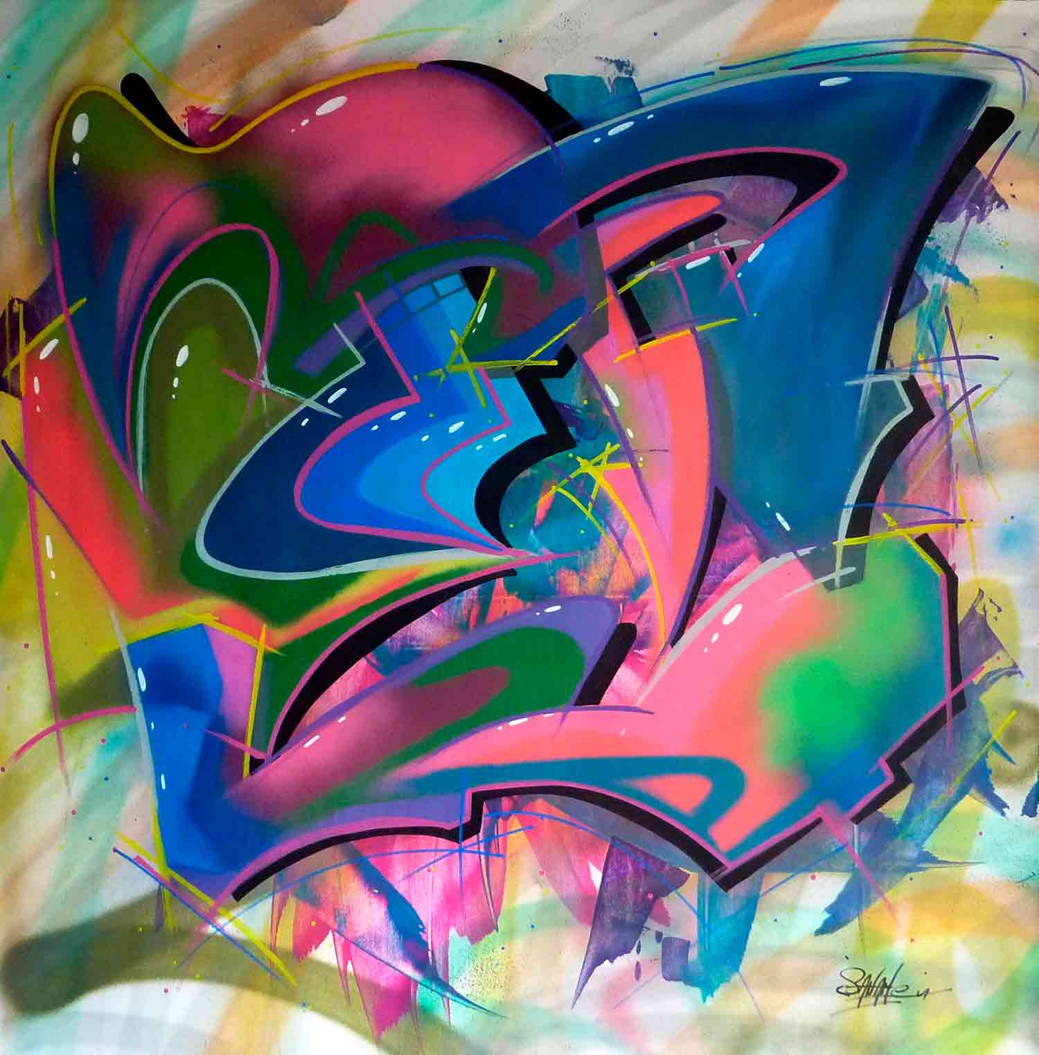 Saname, 100 titres 118, peinture - Galerie de vente et d’achat d’art contemporain en ligne Artalistic