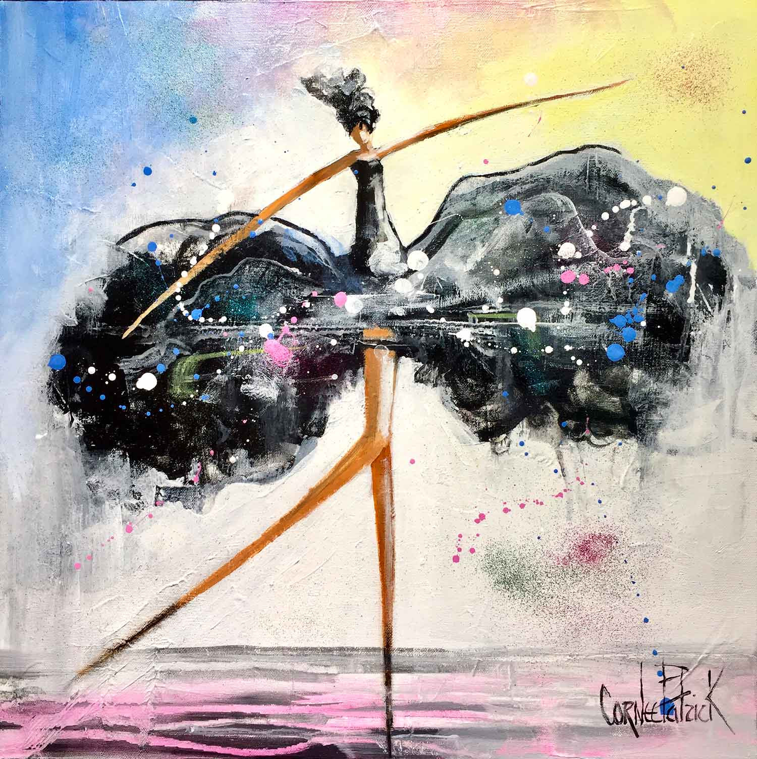 Patrick Cornée, black is black, peinture - Galerie de vente et d’achat d’art contemporain en ligne Artalistic