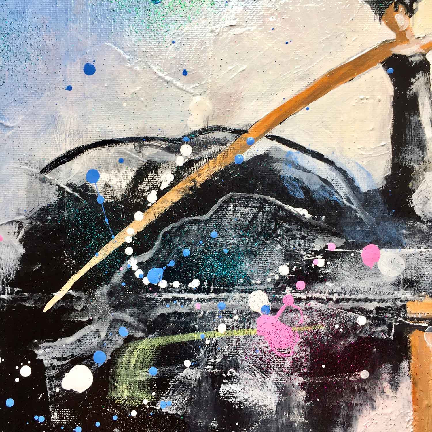 Patrick Cornée, black is black, peinture - Galerie de vente et d’achat d’art contemporain en ligne Artalistic