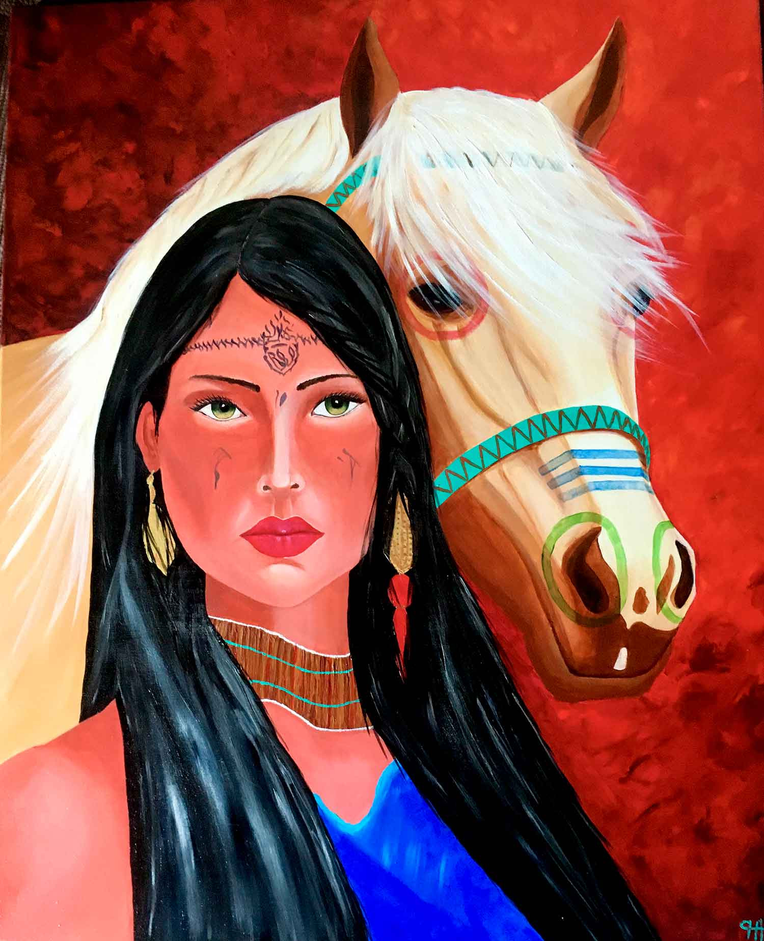 Françoise Augustine, Lozen, peinture - Galerie de vente et d’achat d’art contemporain en ligne Artalistic
