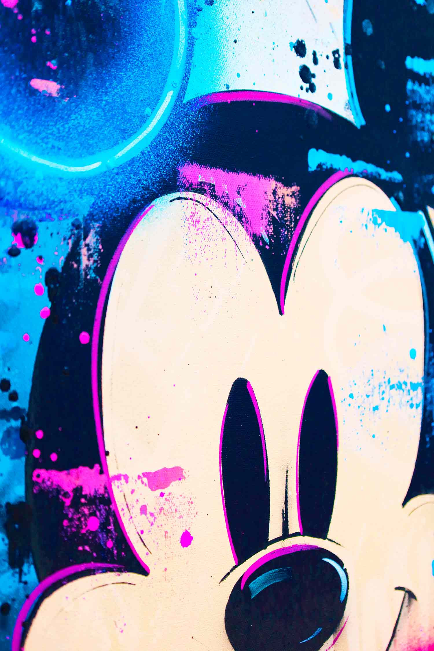 Vincent Bardou, Mickey Mouse neon art, peinture - Galerie de vente et d’achat d’art contemporain en ligne Artalistic