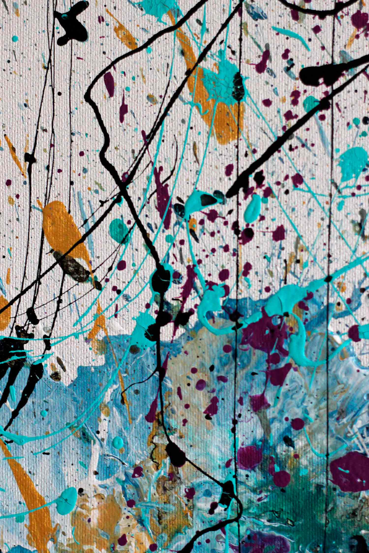 Caroline Vis, Phenomenal Black & White XXL, peinture - Galerie de vente et d’achat d’art contemporain en ligne Artalistic