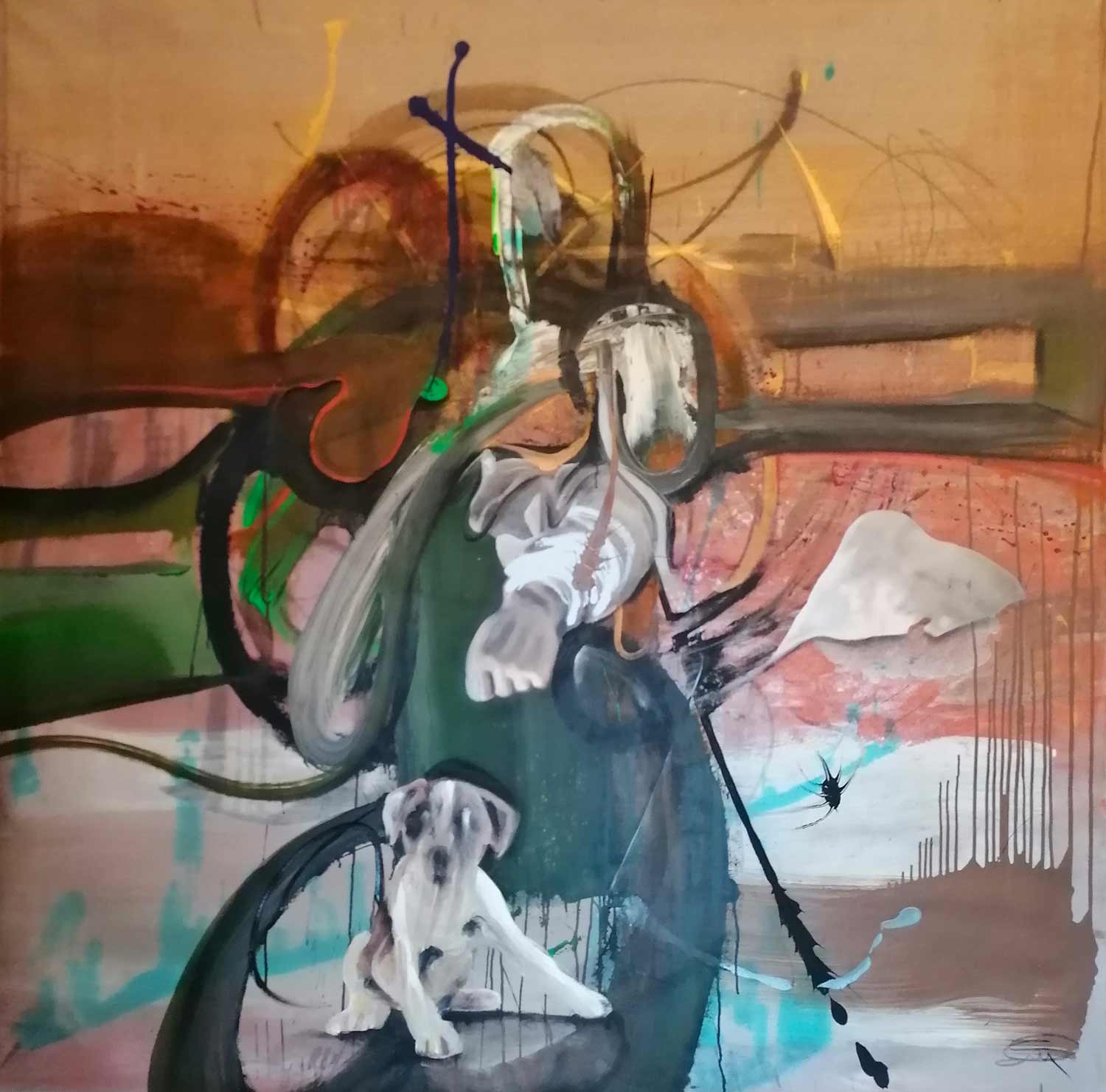Stefano Mazzolini, Cecenius, peinture - Galerie de vente et d’achat d’art contemporain en ligne Artalistic