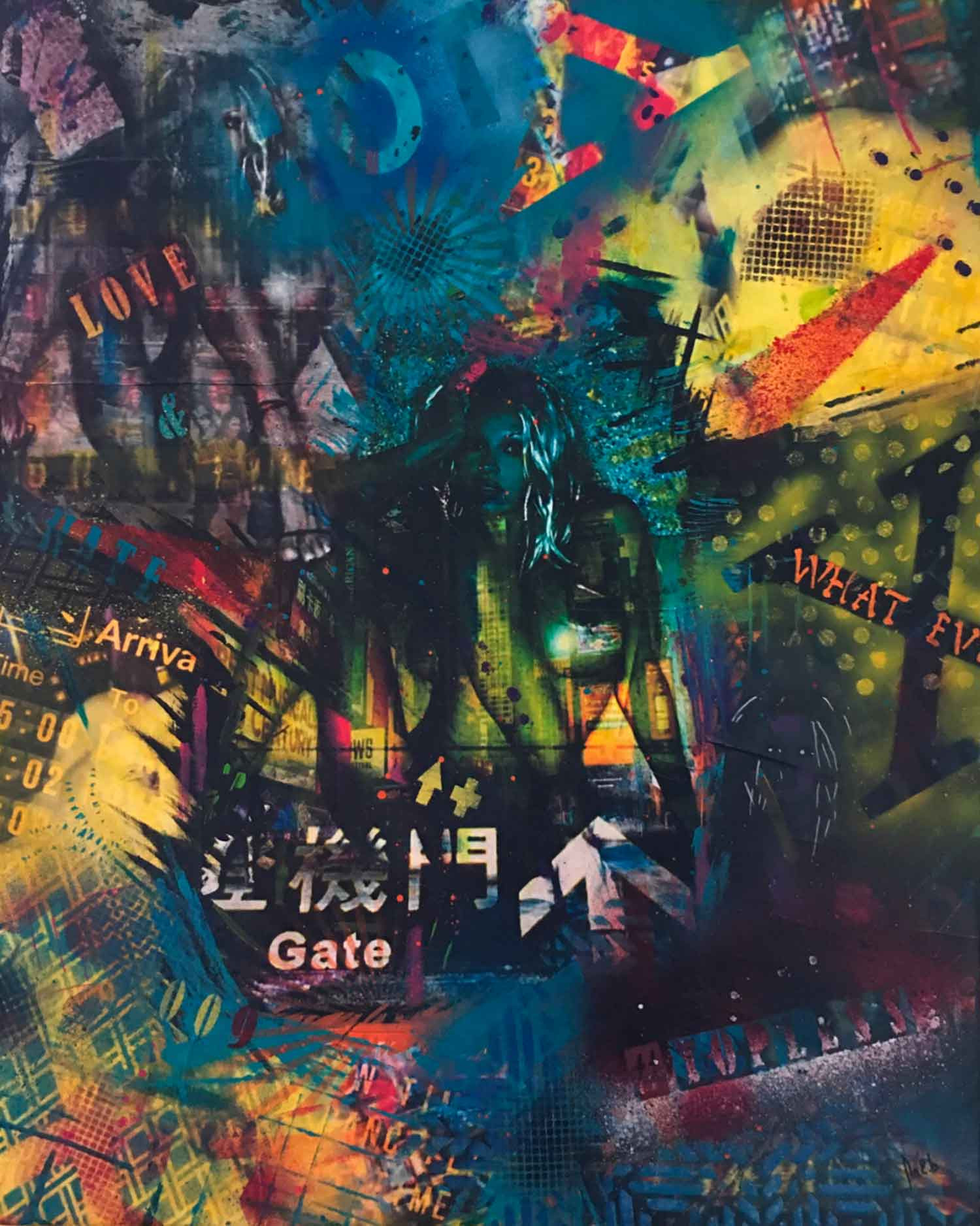 Fa2b, Shadows, peinture - Galerie de vente et d’achat d’art contemporain en ligne Artalistic
