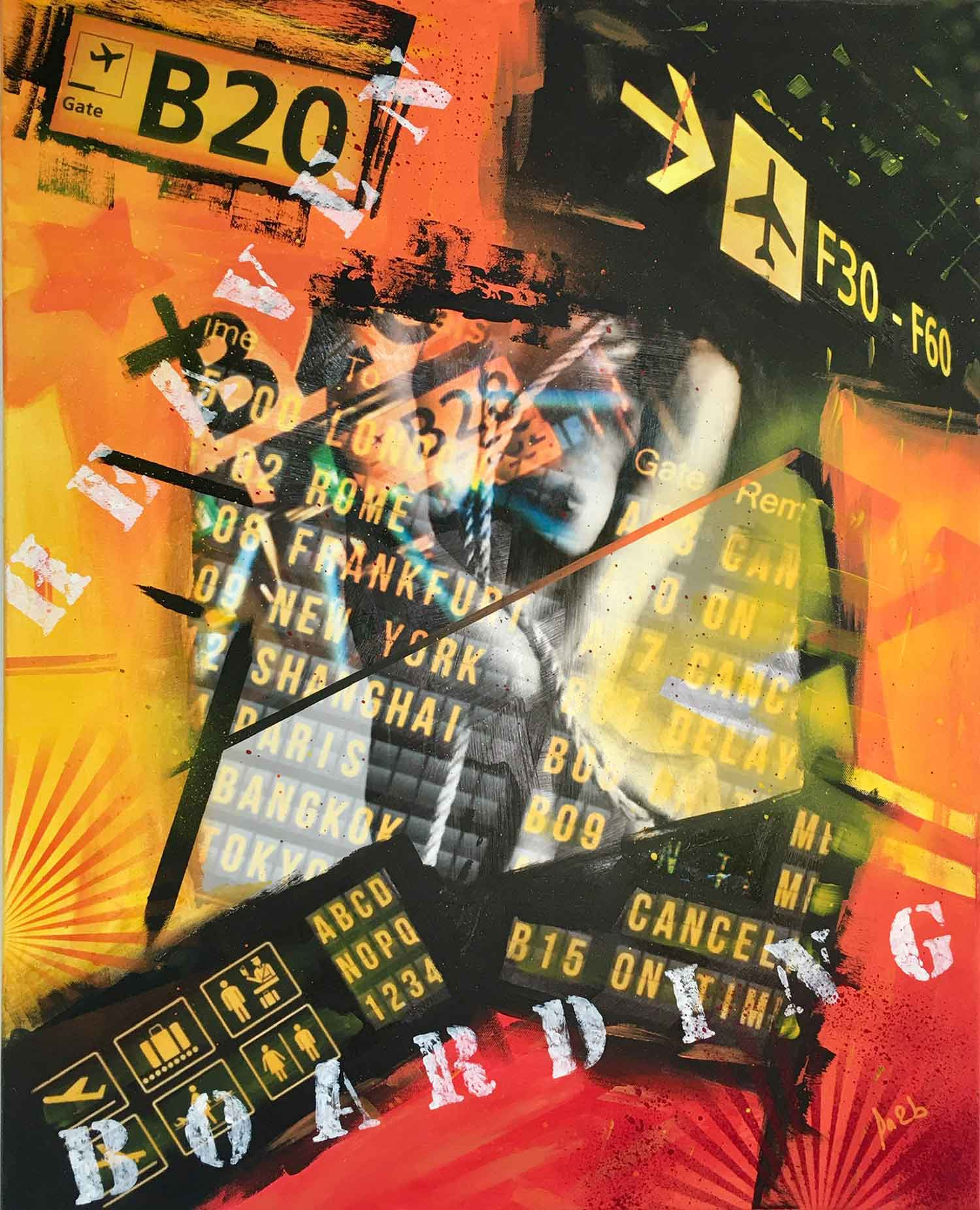 Fa2b, Travel so far, peinture - Galerie de vente et d’achat d’art contemporain en ligne Artalistic