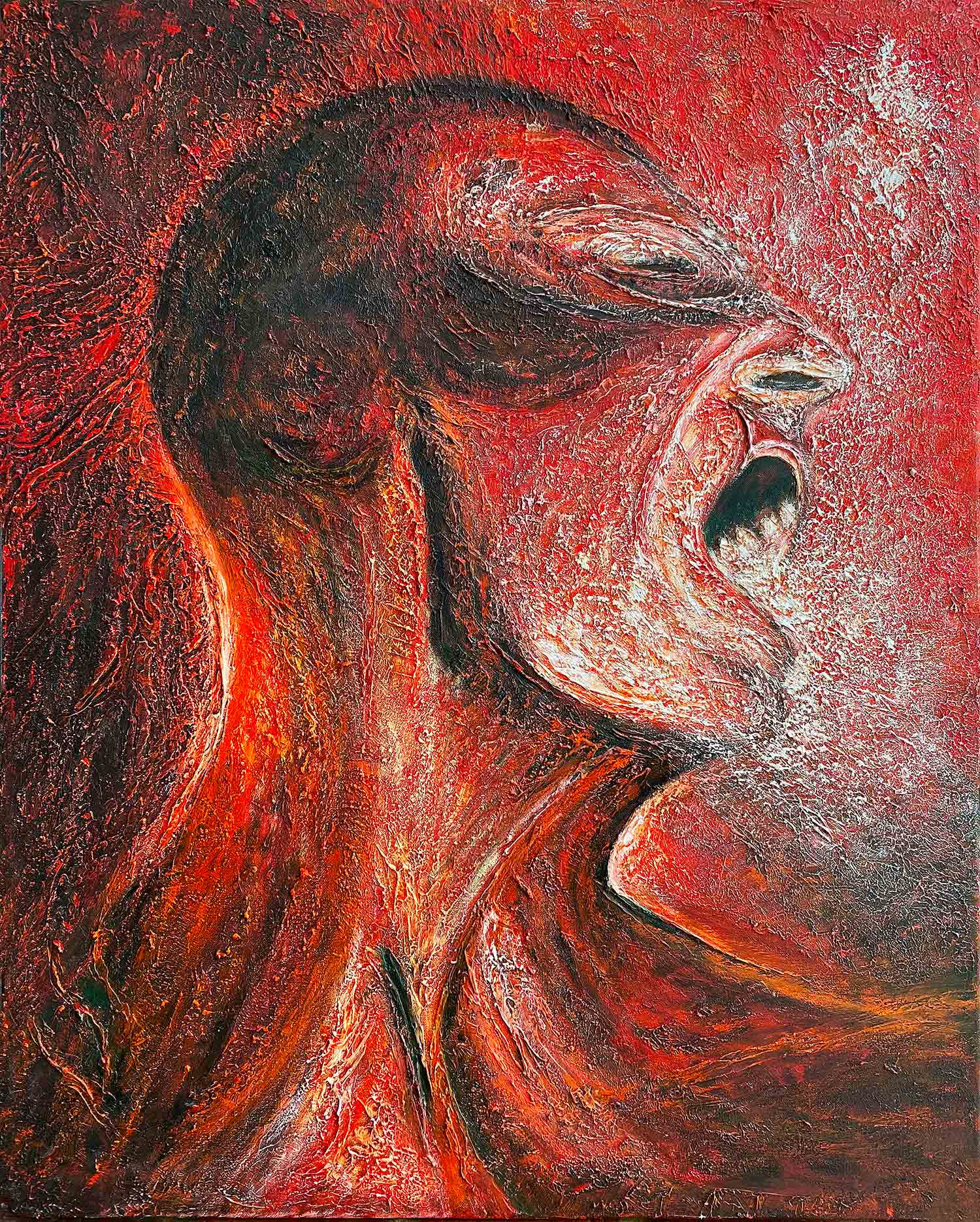 NGM, Le cri, peinture - Galerie de vente et d’achat d’art contemporain en ligne Artalistic
