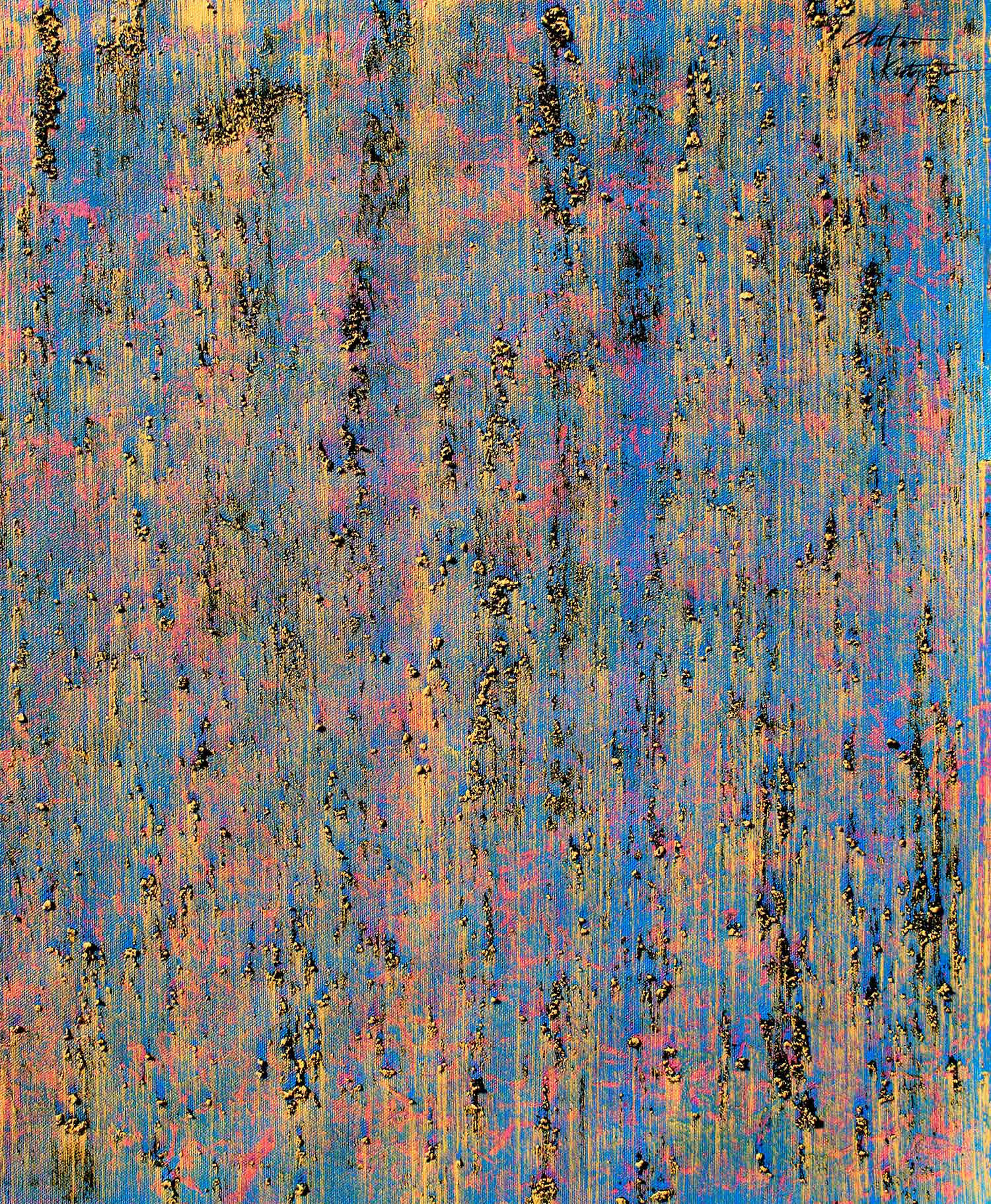 Chetan Katigar, blue vector, peinture - Galerie de vente et d’achat d’art contemporain en ligne Artalistic
