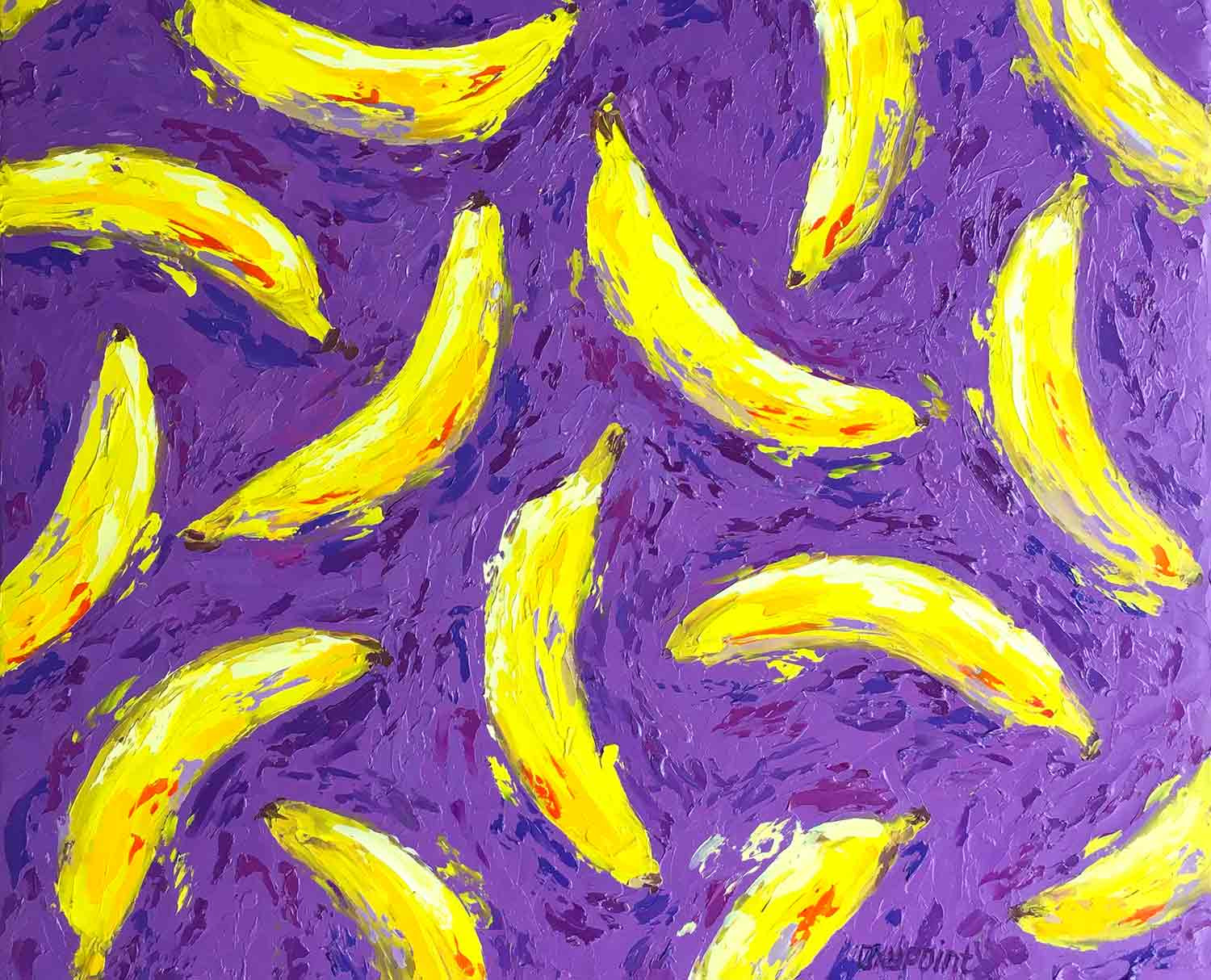 Oxypoint, Bananas, peinture - Galerie de vente et d’achat d’art contemporain en ligne Artalistic